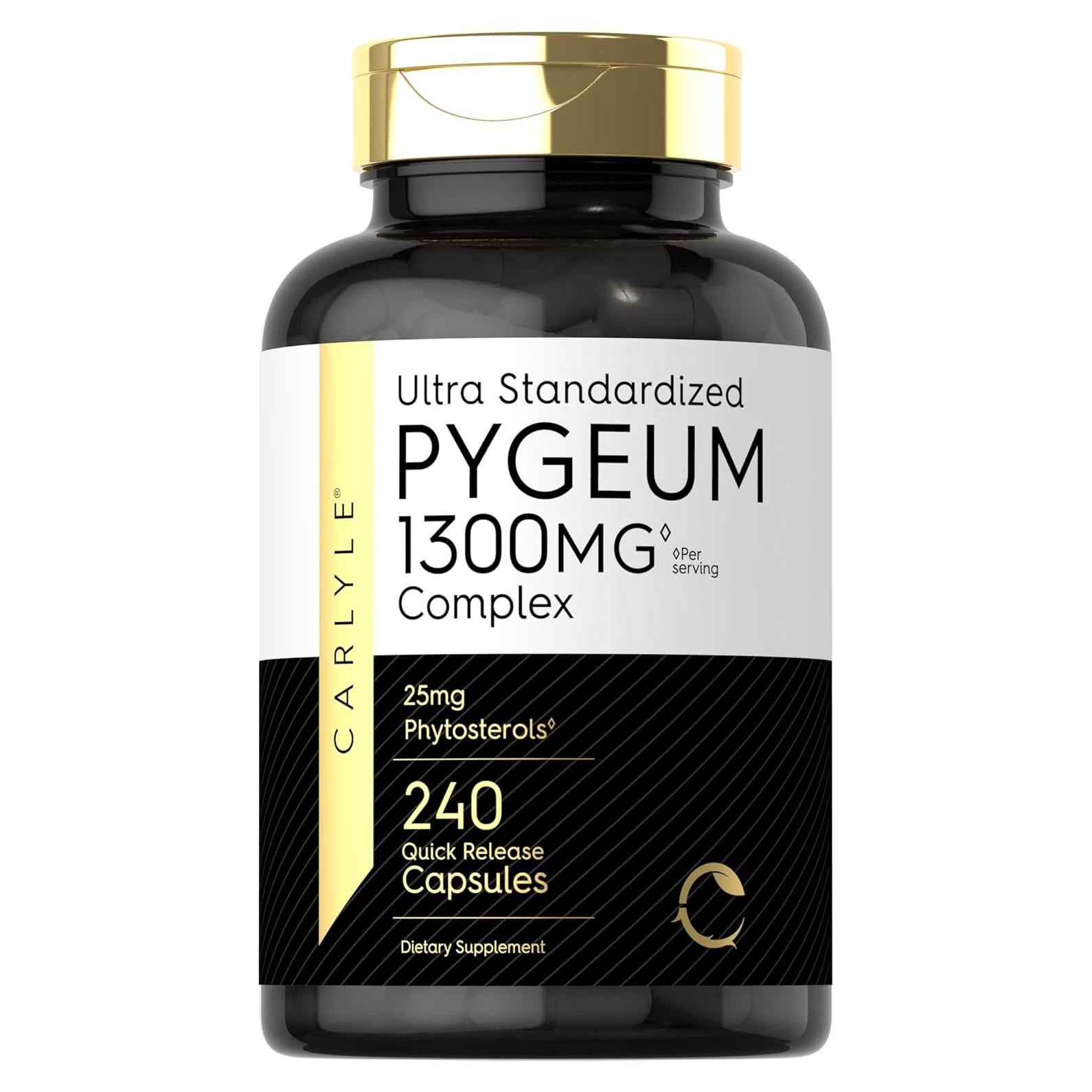Suplemento de Pygeum Carlyle 1300mg - 240 Cápsulas Rápidas