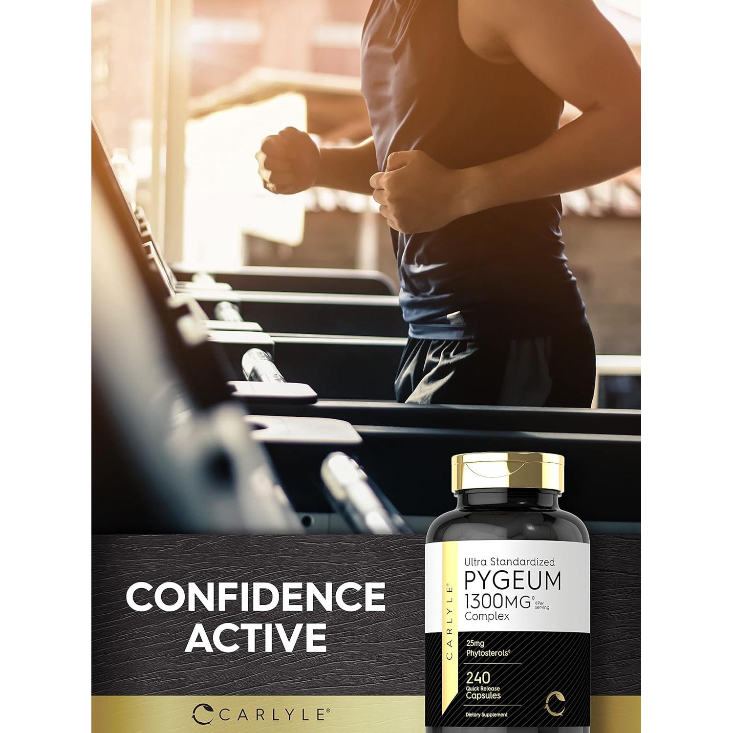 Suplemento de Pygeum Carlyle 1300mg - 240 Cápsulas Rápidas