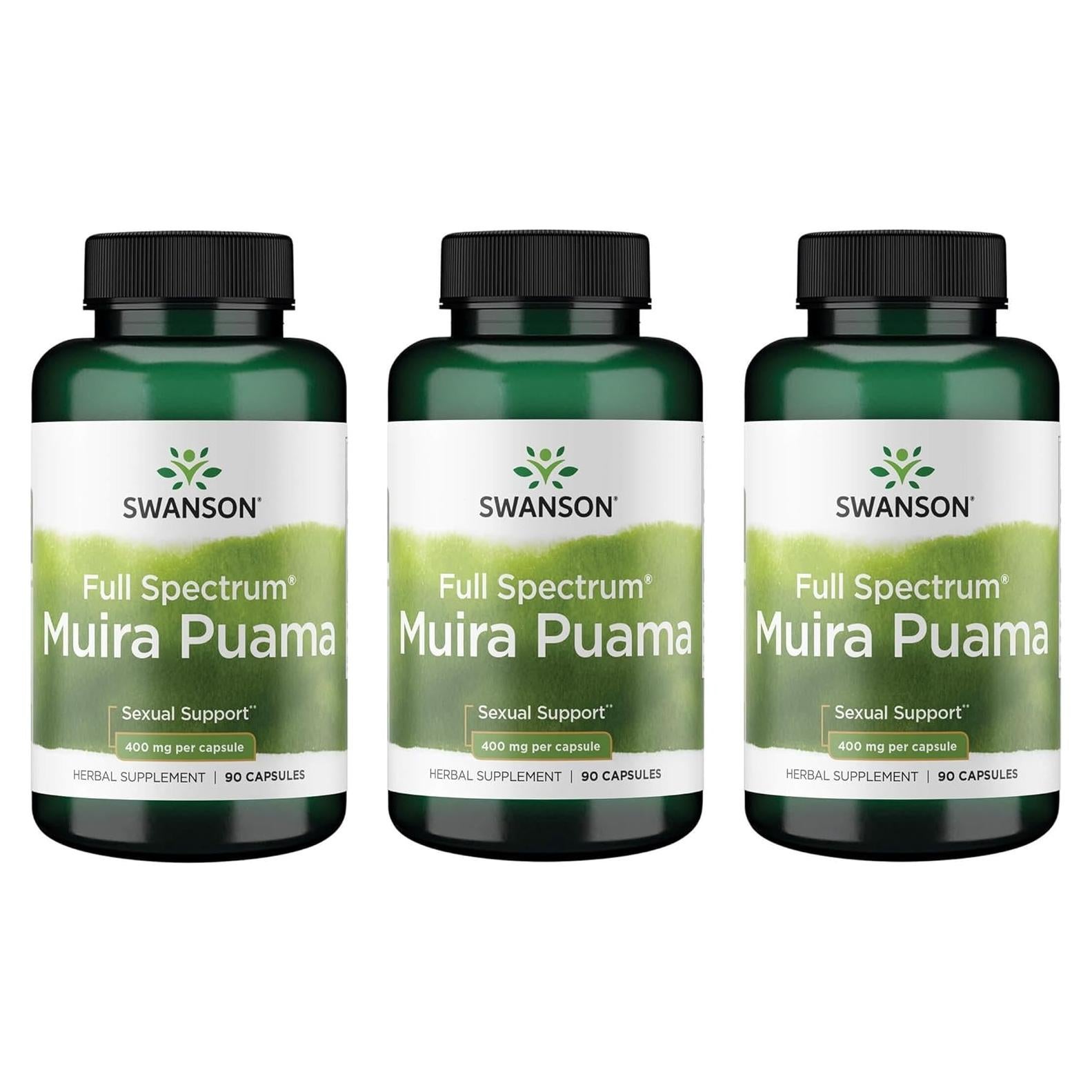 Suplemento Muira Puama Swanson 400 mg 90 Cápsulas