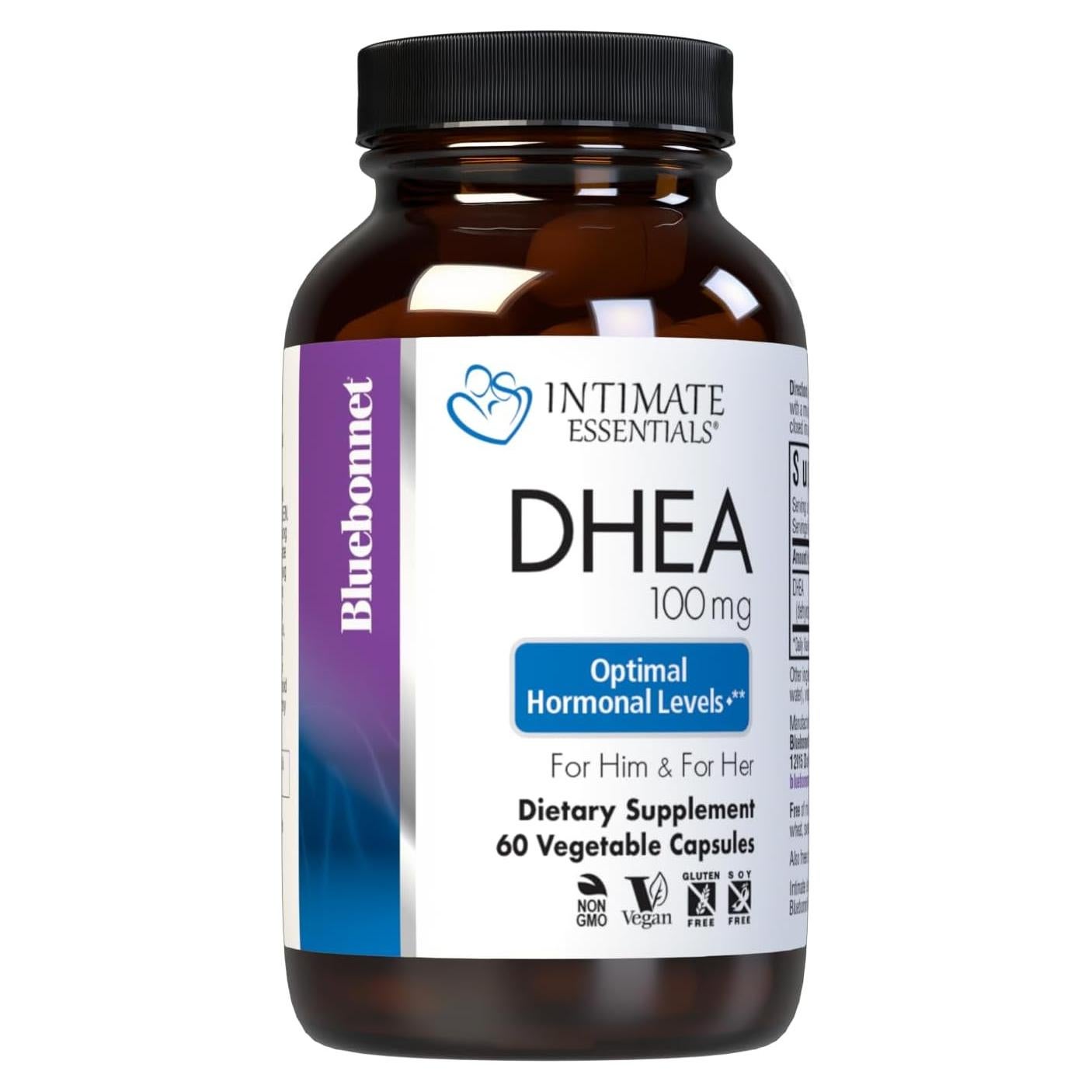 Suplemento DHEA BlueBonnet 100 mg - Fertilidad y Bienestar 60 Cápsulas