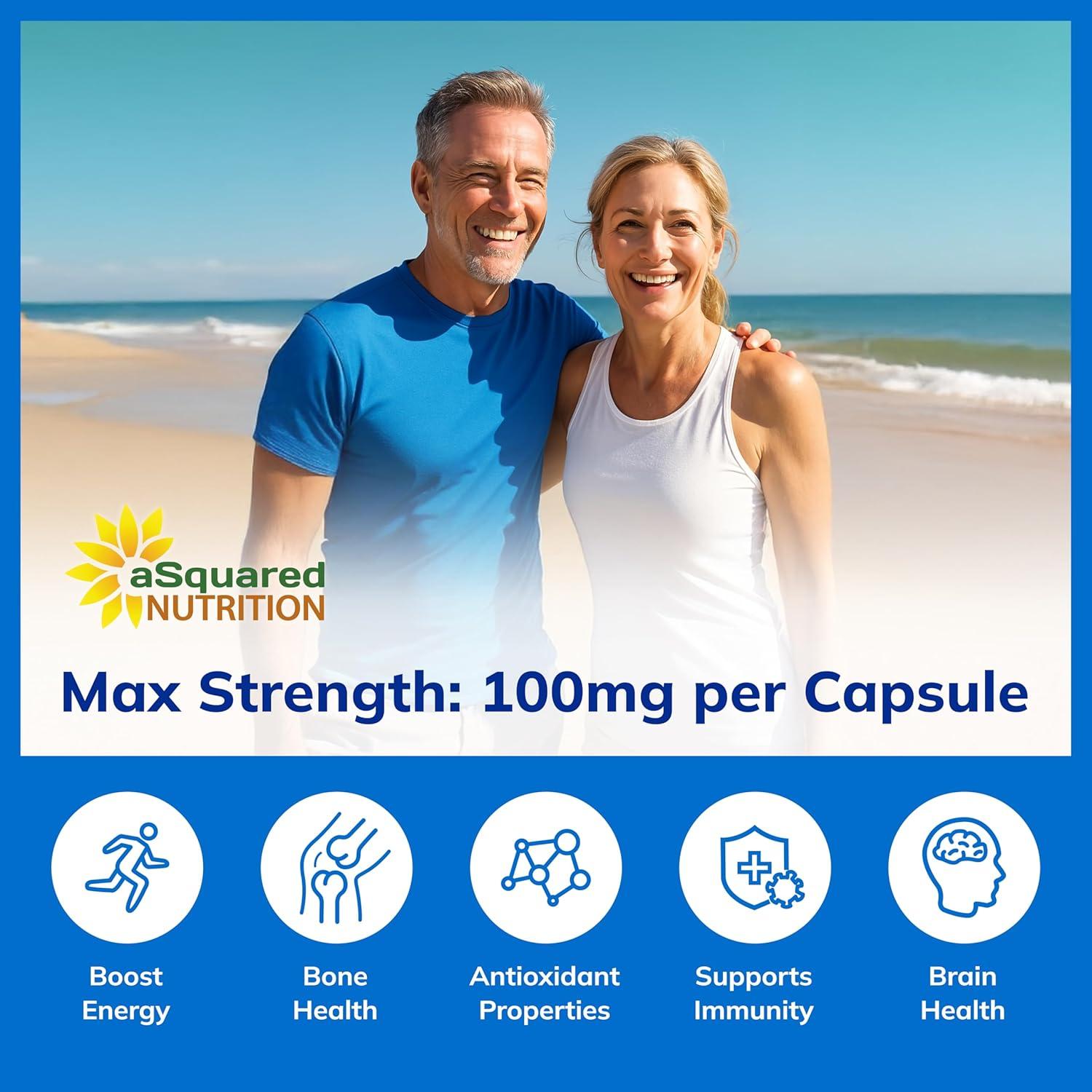 Suplemento DHEA 100mg aSquared Nutrition - 200 Cápsulas