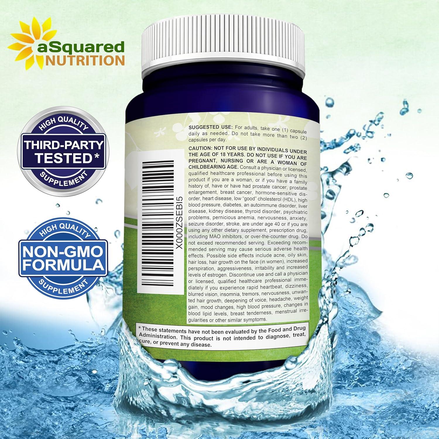 Suplemento DHEA 100mg aSquared Nutrition - 200 Cápsulas