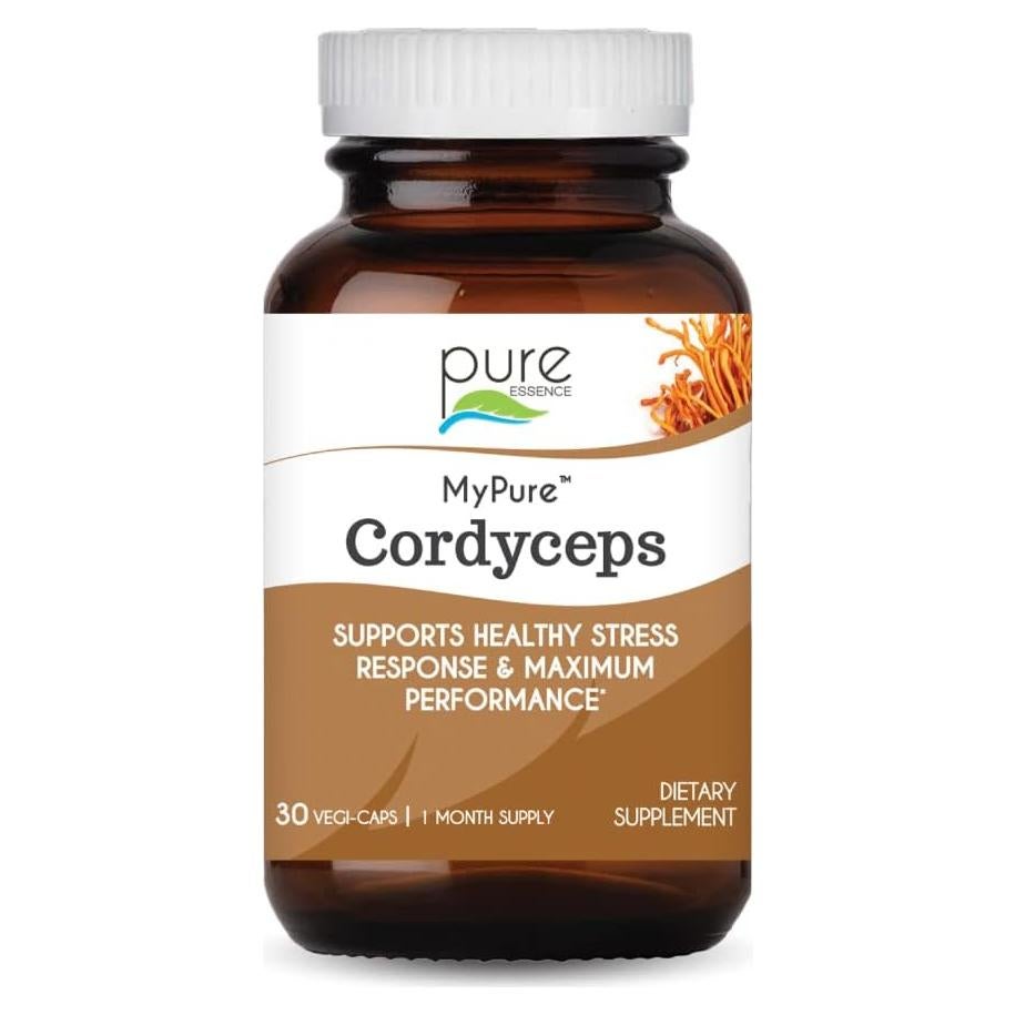 Suplemento Orgánico Cordyceps Pure Essence Labs - 30 Cápsulas