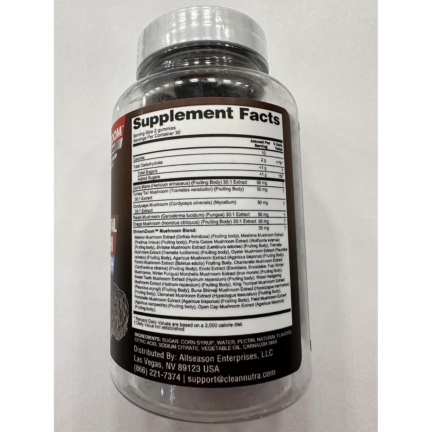 Gominolas de Hongo Clean Nutra 15 en 1 - Suplemento Inmunológico