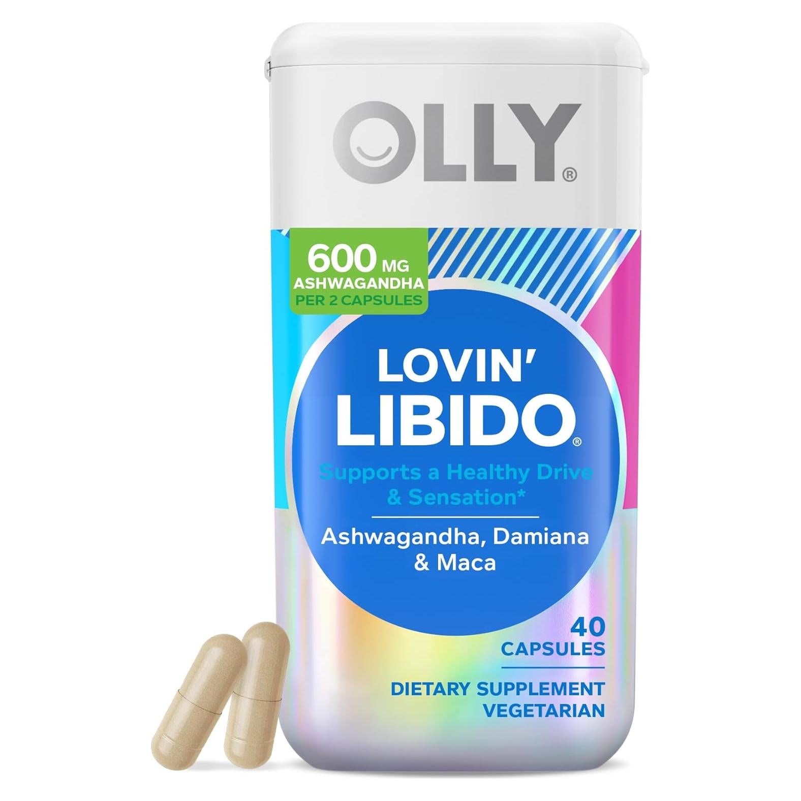 Cápsulas OLLY Lovin Libido 40 Conteo - Suplemento Vegetariano