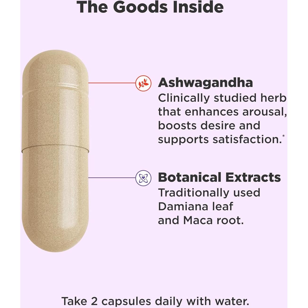 Cápsulas OLLY Lovin Libido 40 Conteo - Suplemento Vegetariano