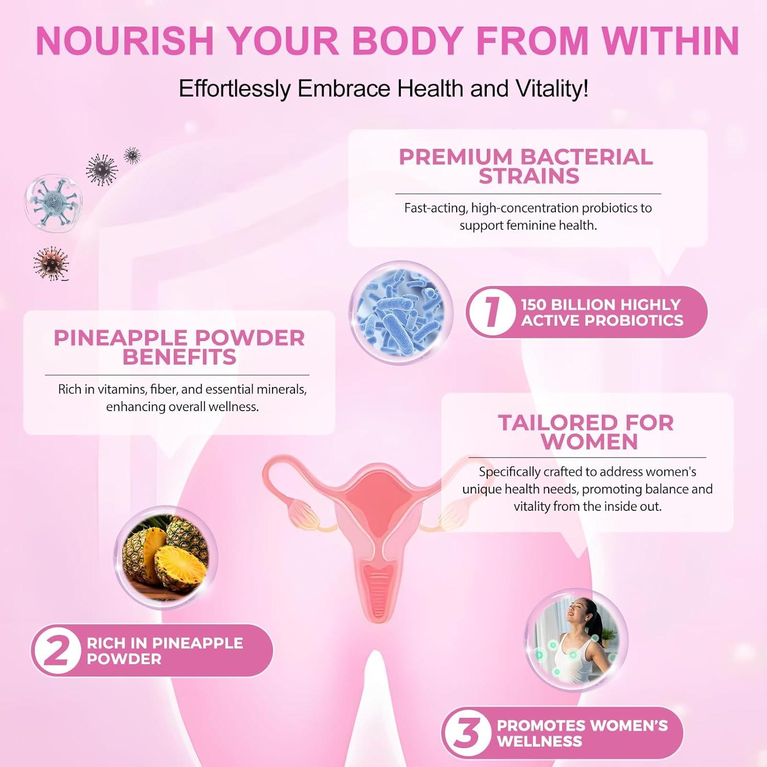 Gomitas Probióticas Vitales para la Salud Vaginal - 60 Unidades