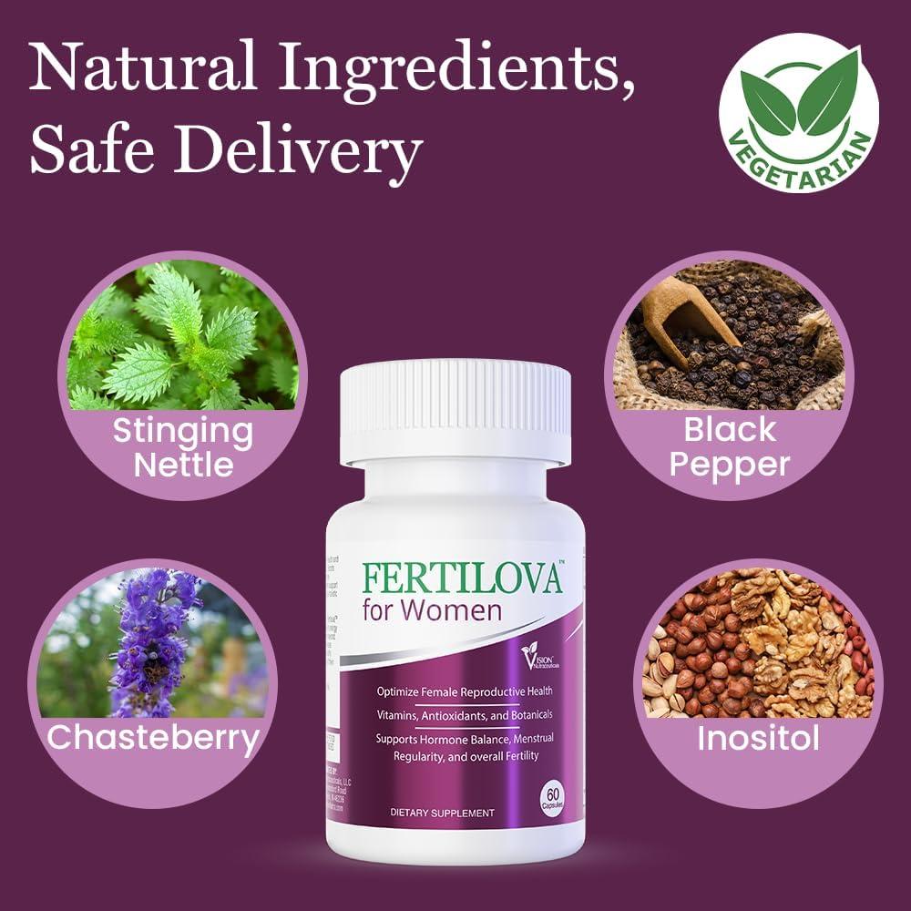 Fertilova Suplemento de Fertilidad para Mujeres 60 Cápsulas