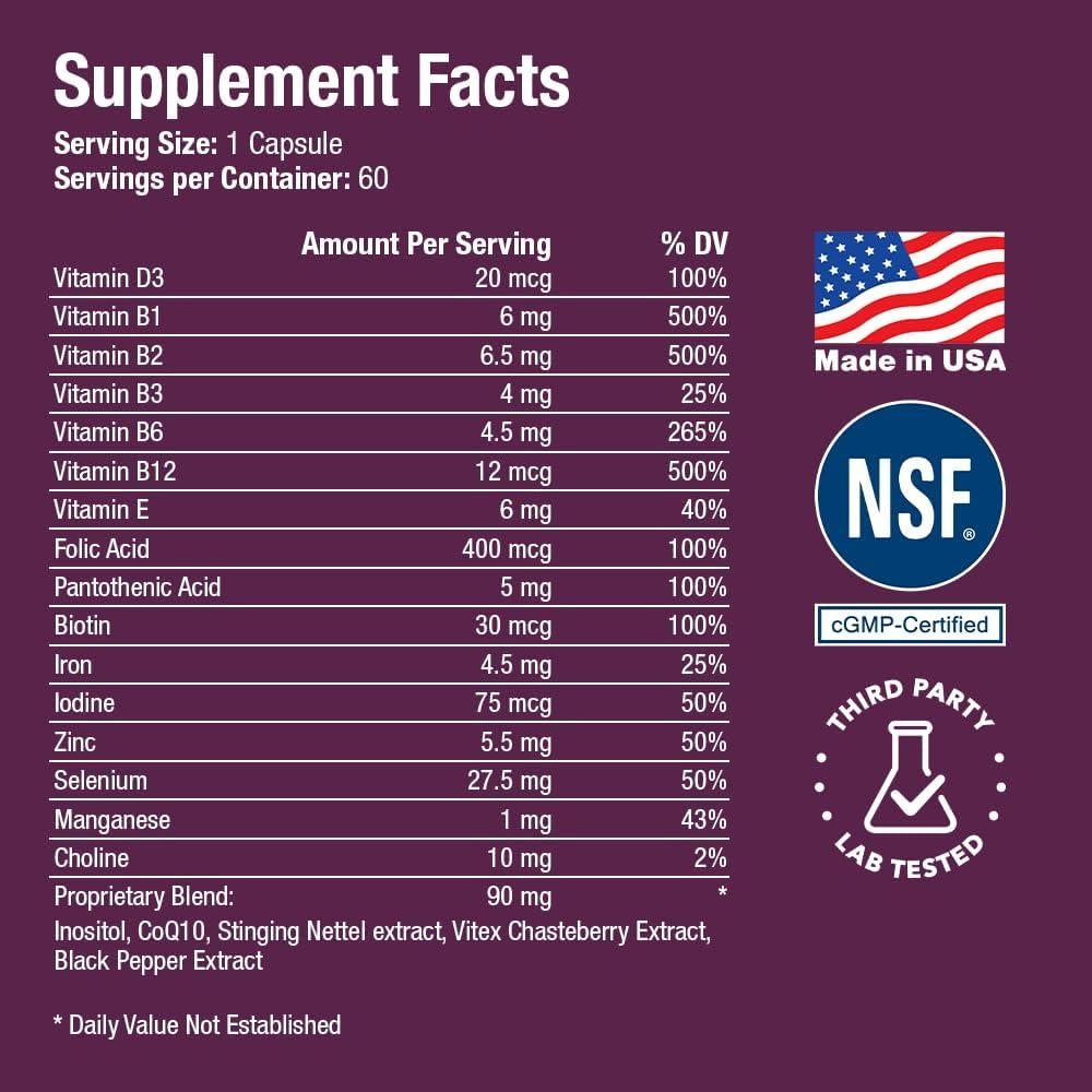 Fertilova Suplemento de Fertilidad para Mujeres 60 Cápsulas