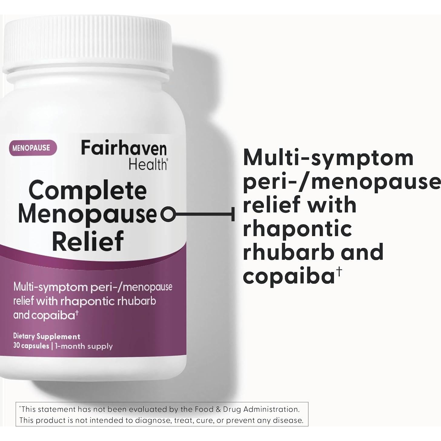 Suplemento Menopausia Fairhaven Health | Alivio Sofocos 30 Cápsulas