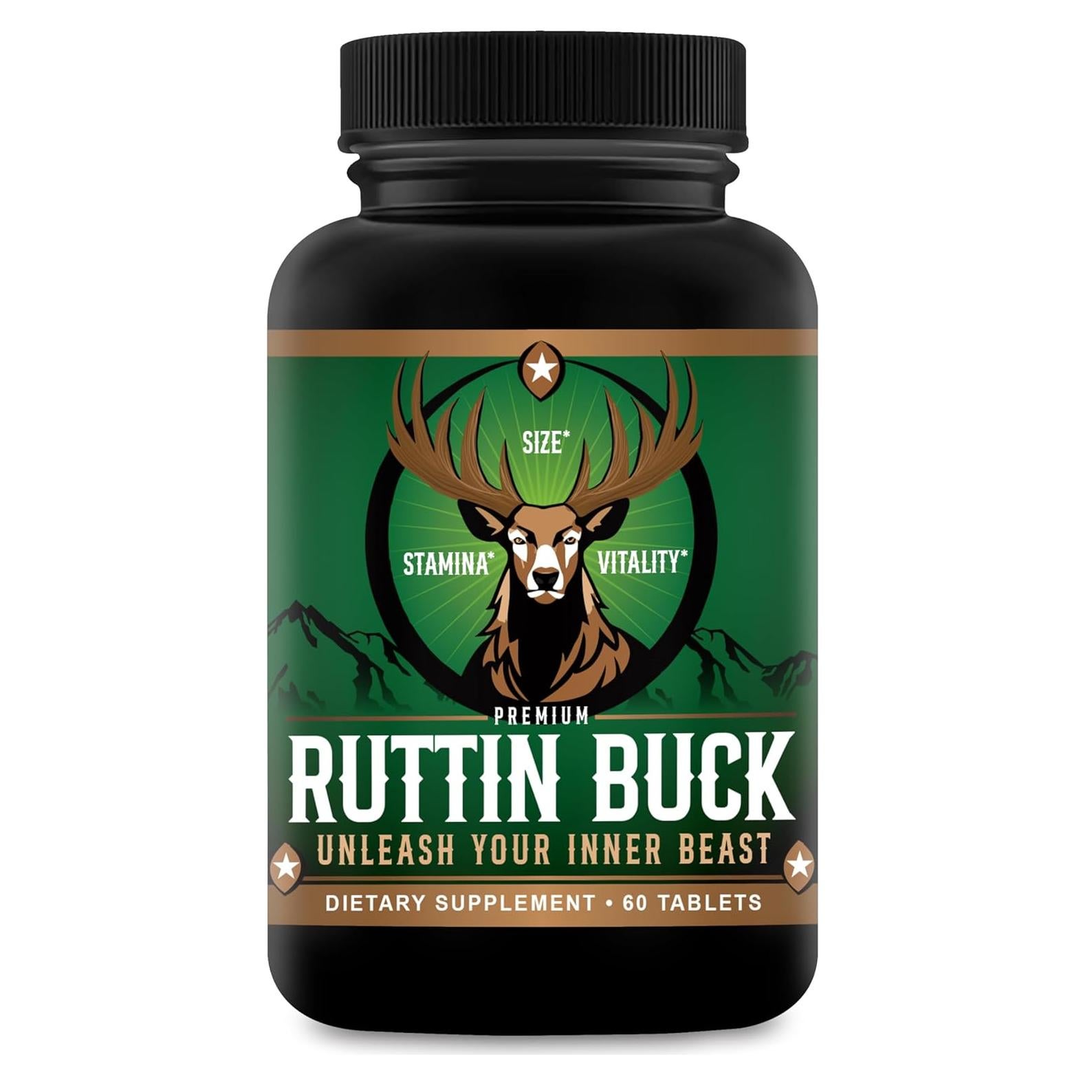 Ruttin Buck - Píldoras Aumento Masculino 60 Tabletas - Natural