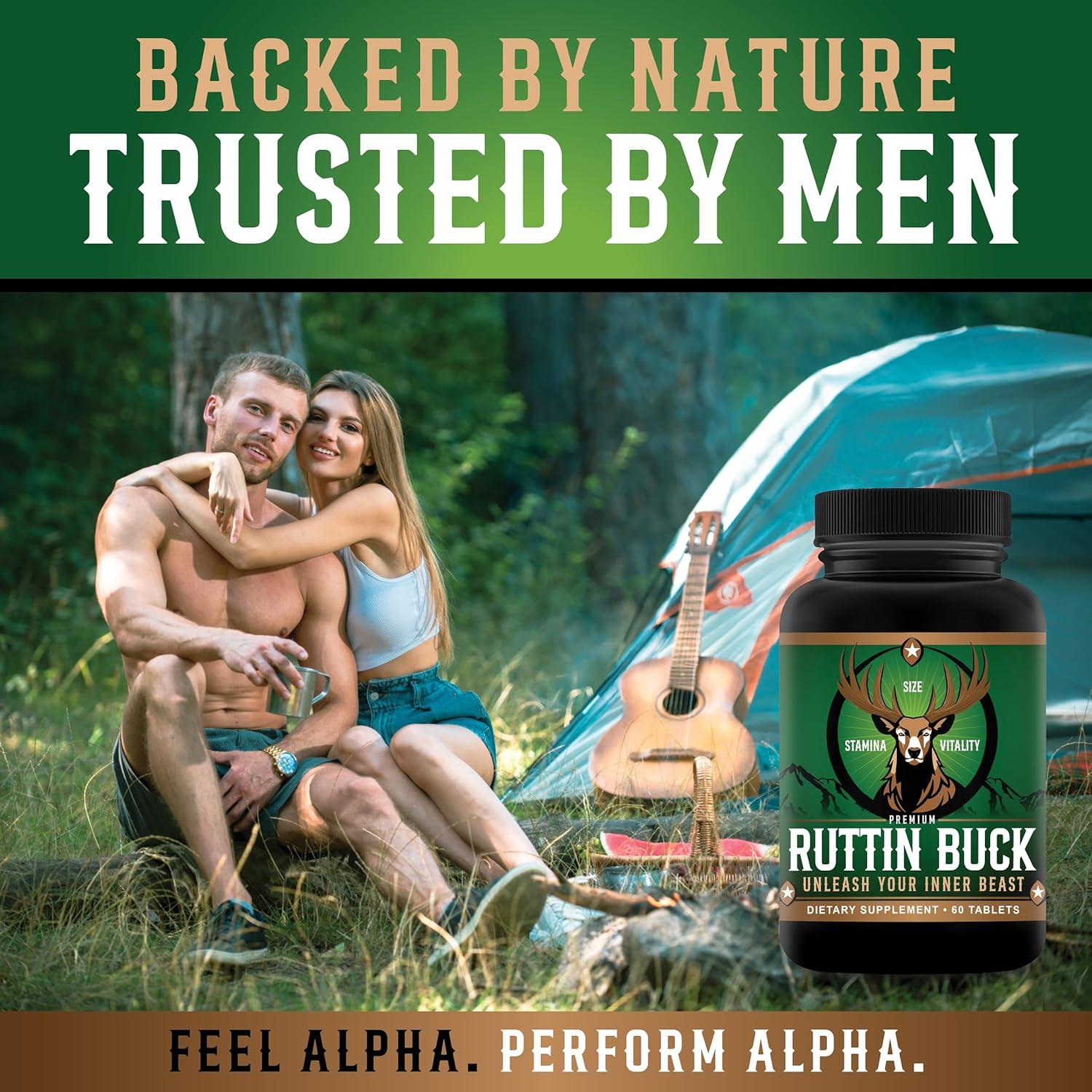 Ruttin Buck - Píldoras Aumento Masculino 60 Tabletas - Natural