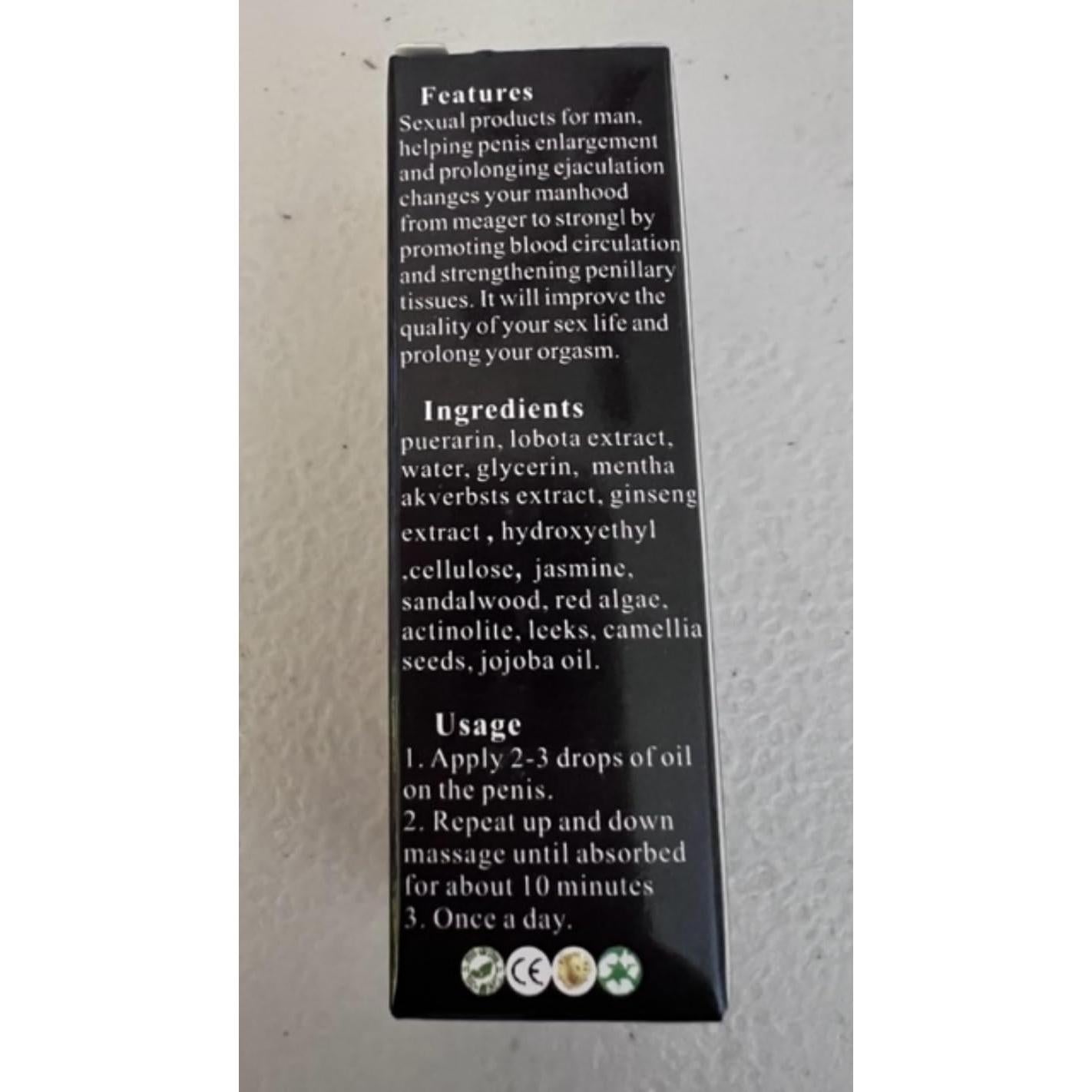 Aceite de Aumento para Hombres CRAZYLIFE F396-MAX-PUR