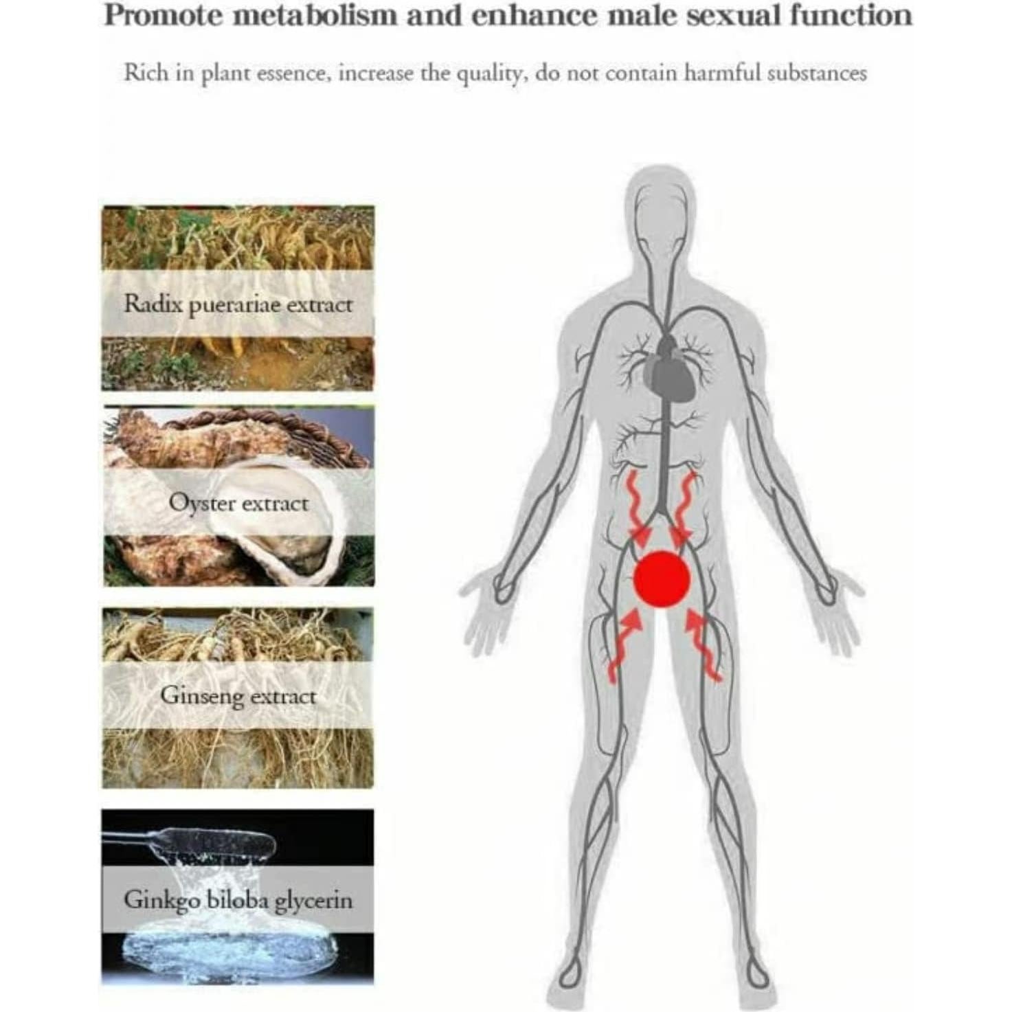 Aceite de Aumento para Hombres CRAZYLIFE F396-MAX-PUR