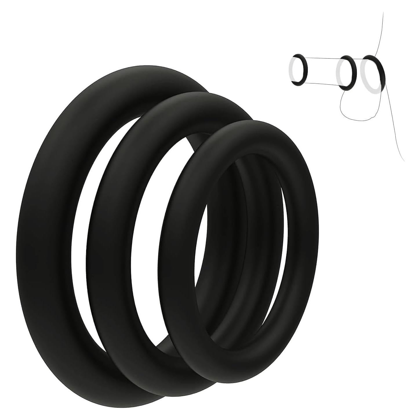 Anillos de Silicona para Hombres CHENGZZJ56 - Juguetes Eróticos