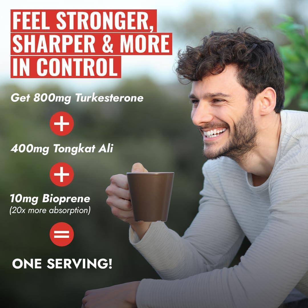 Suplemento de Turkesterona BENE 8000mg con Tongkat Ali y BioPerine