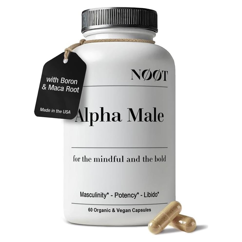 Suplemento Natural Alpha Male NØØT - 60 Cápsulas para Hombres