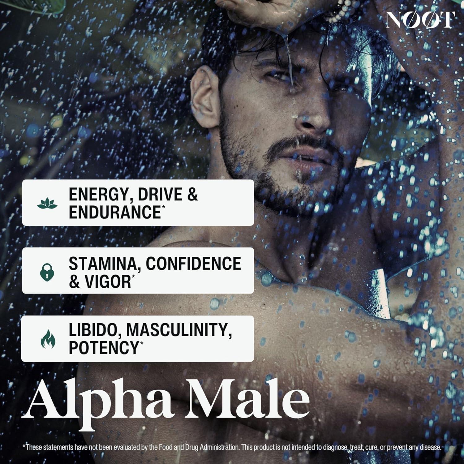 Suplemento Natural Alpha Male NØØT - 60 Cápsulas para Hombres