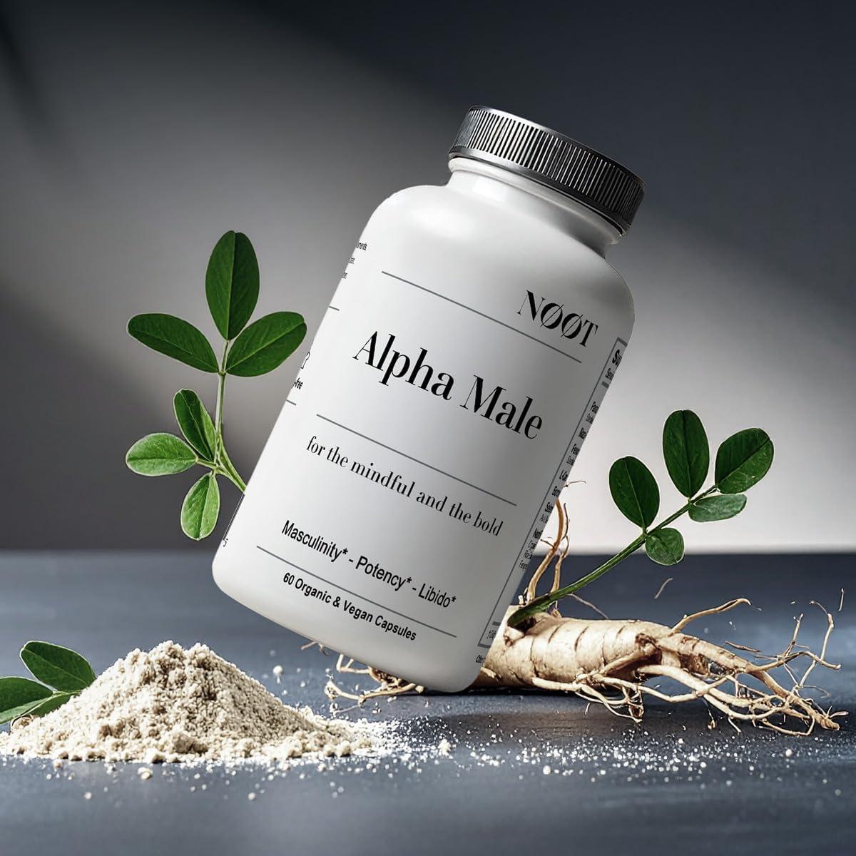 Suplemento Natural Alpha Male NØØT - 60 Cápsulas para Hombres