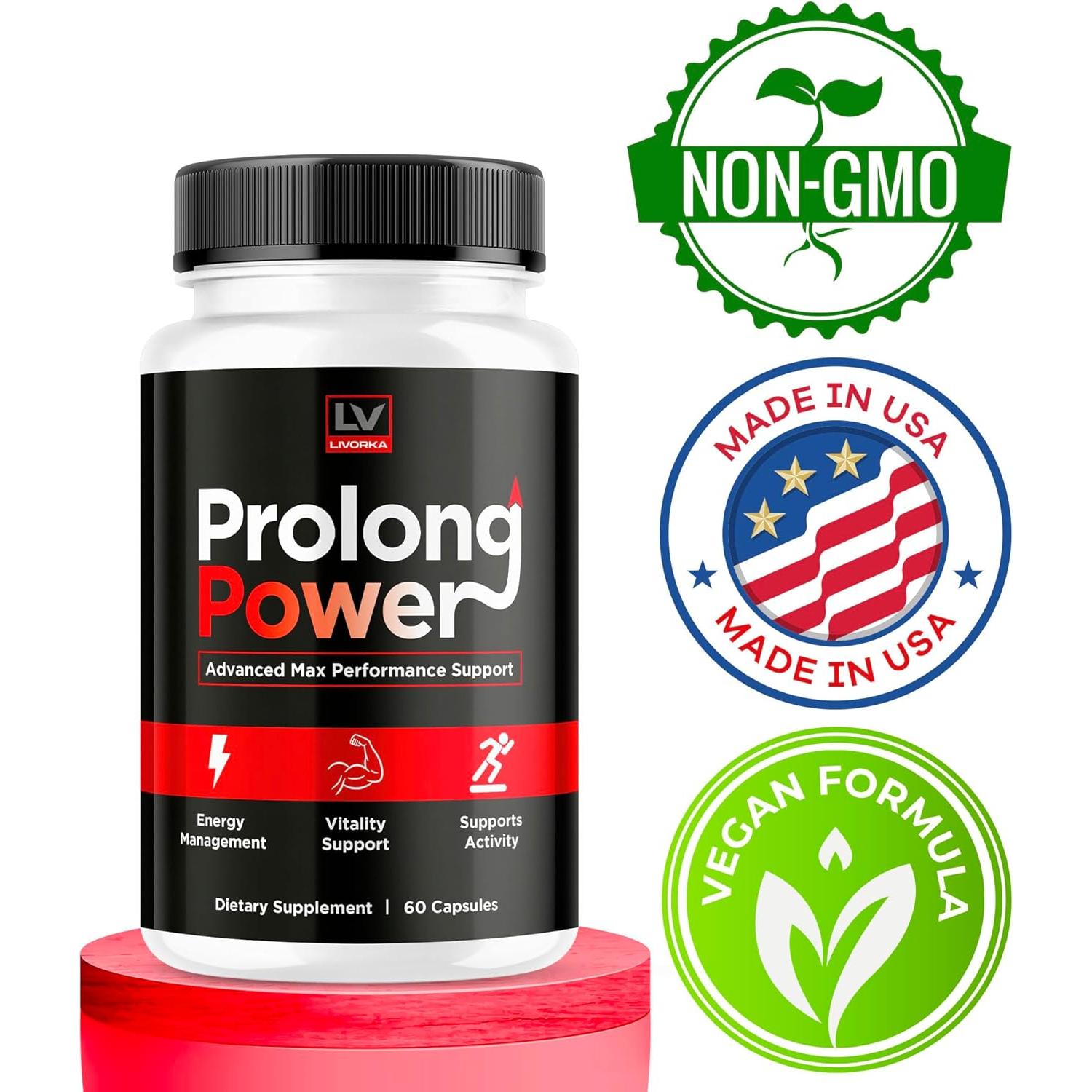 Píldoras Prolong Power para Hombres - Suplemento 120 Cápsulas