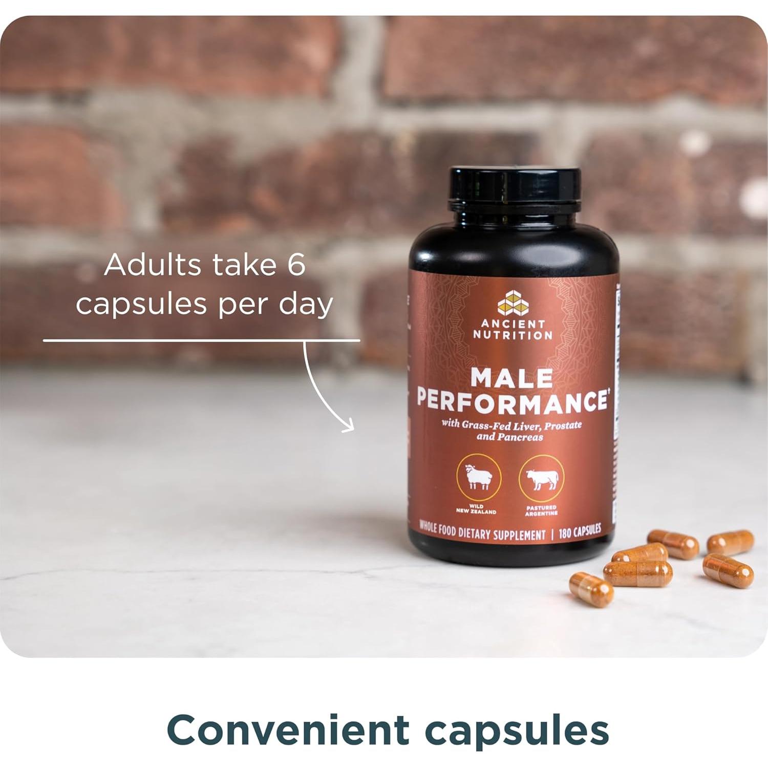 Suplemento de Órganos Nutrición Antigua Hombres 180 Cápsulas