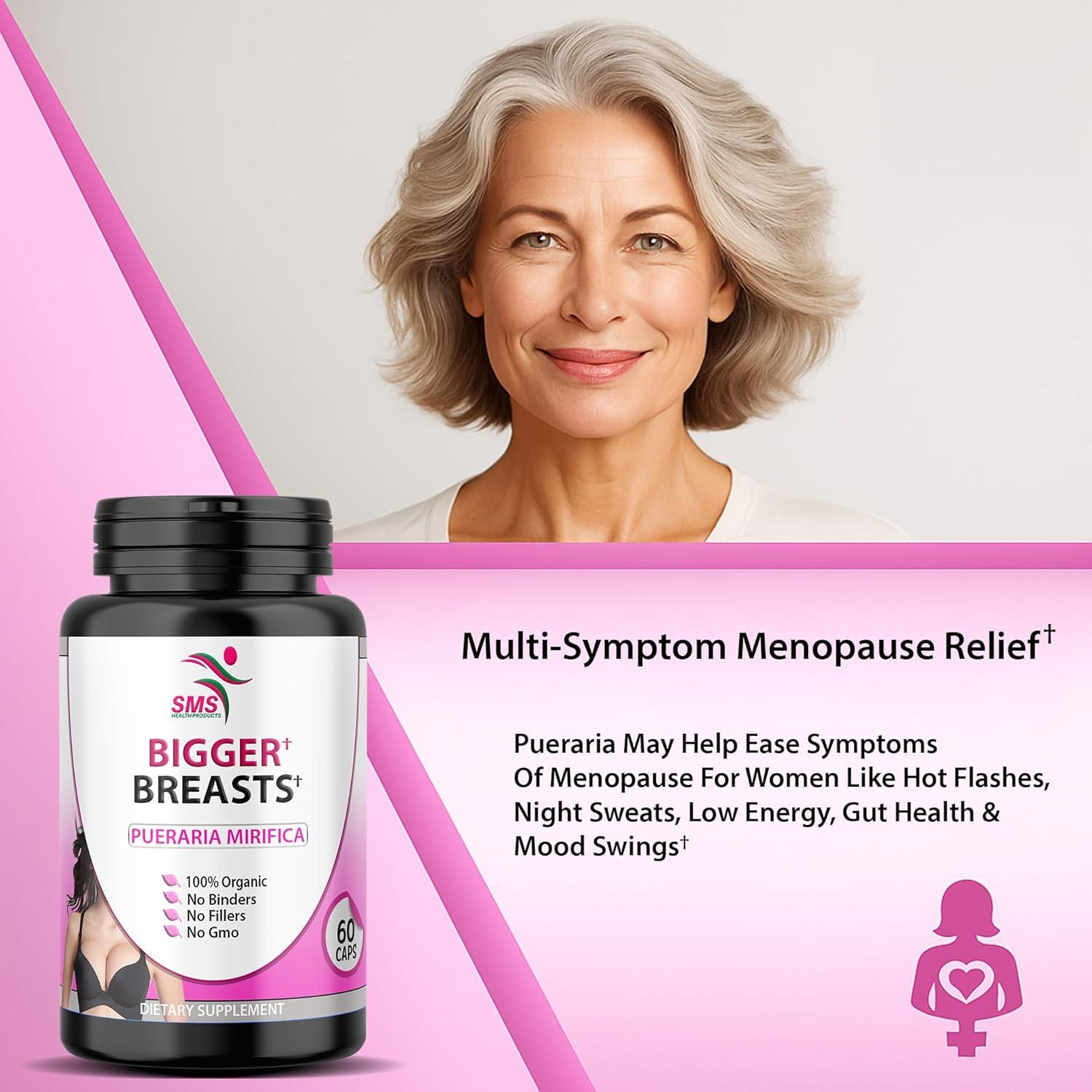 Suplemento Pueraria Mirifica 500mg Vegano 60 Cápsulas SMSHEALTHPRODUCTS