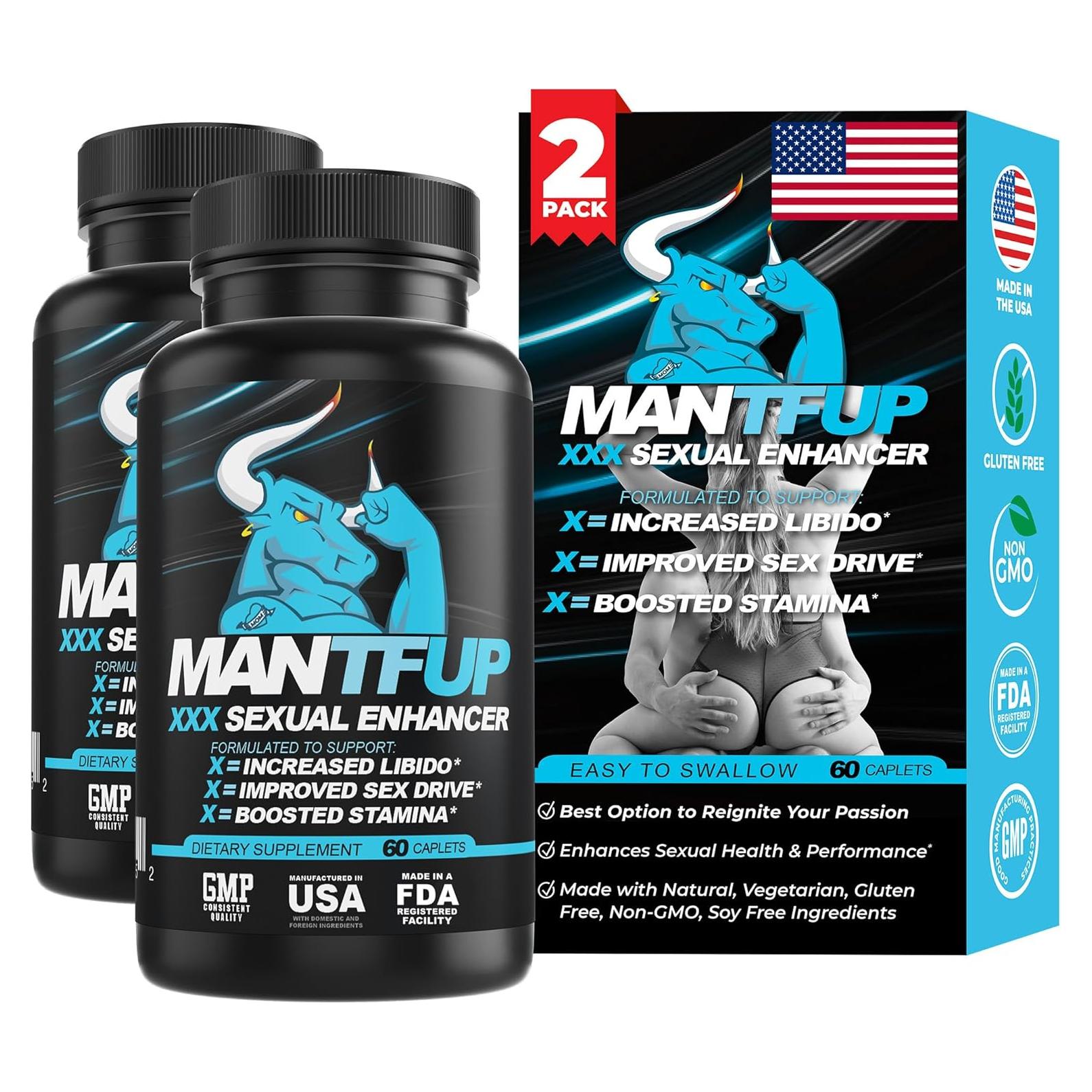 Potenciador Sexual ManTFup 120 Cápsulas - Aumenta Testosterona y Energía