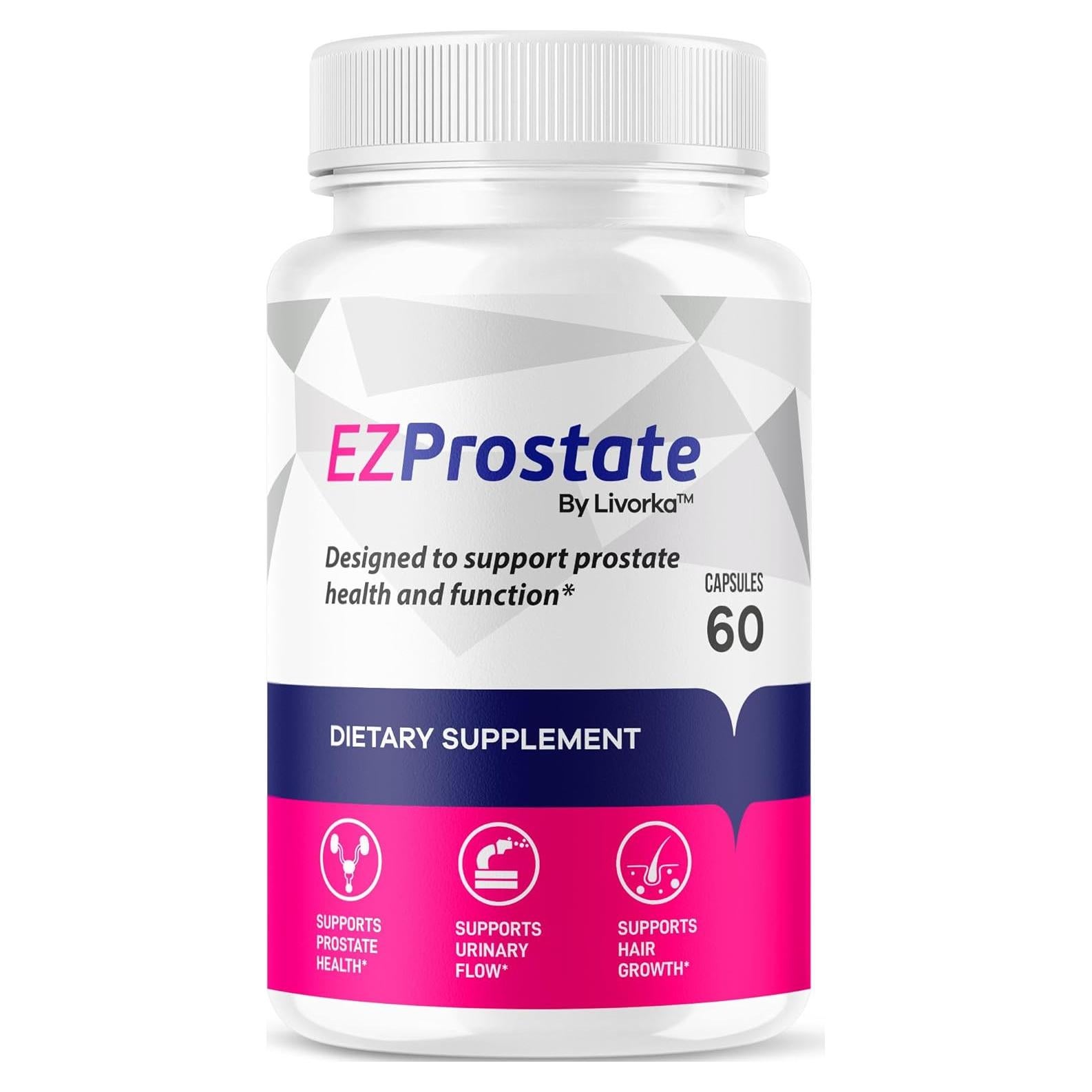 Suplemento EZ Prostate - 60 Cápsulas para Hombres