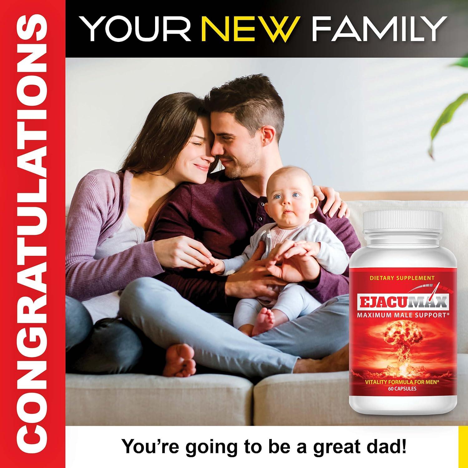 Ejacumax Vitality - Vitaminas Prenatales para Hombres - 60 Cápsulas