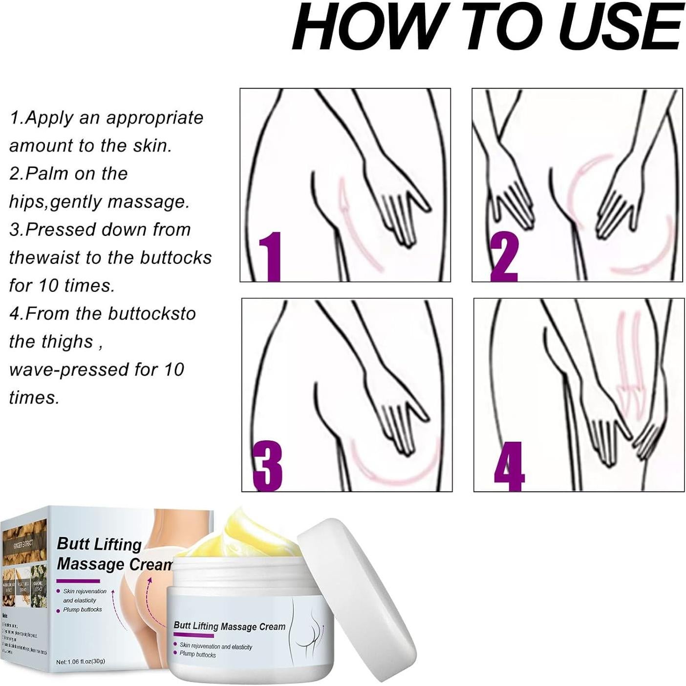 Crema Reafirmante de Glúteos WHHWM 50g - Moldeo y Tensión