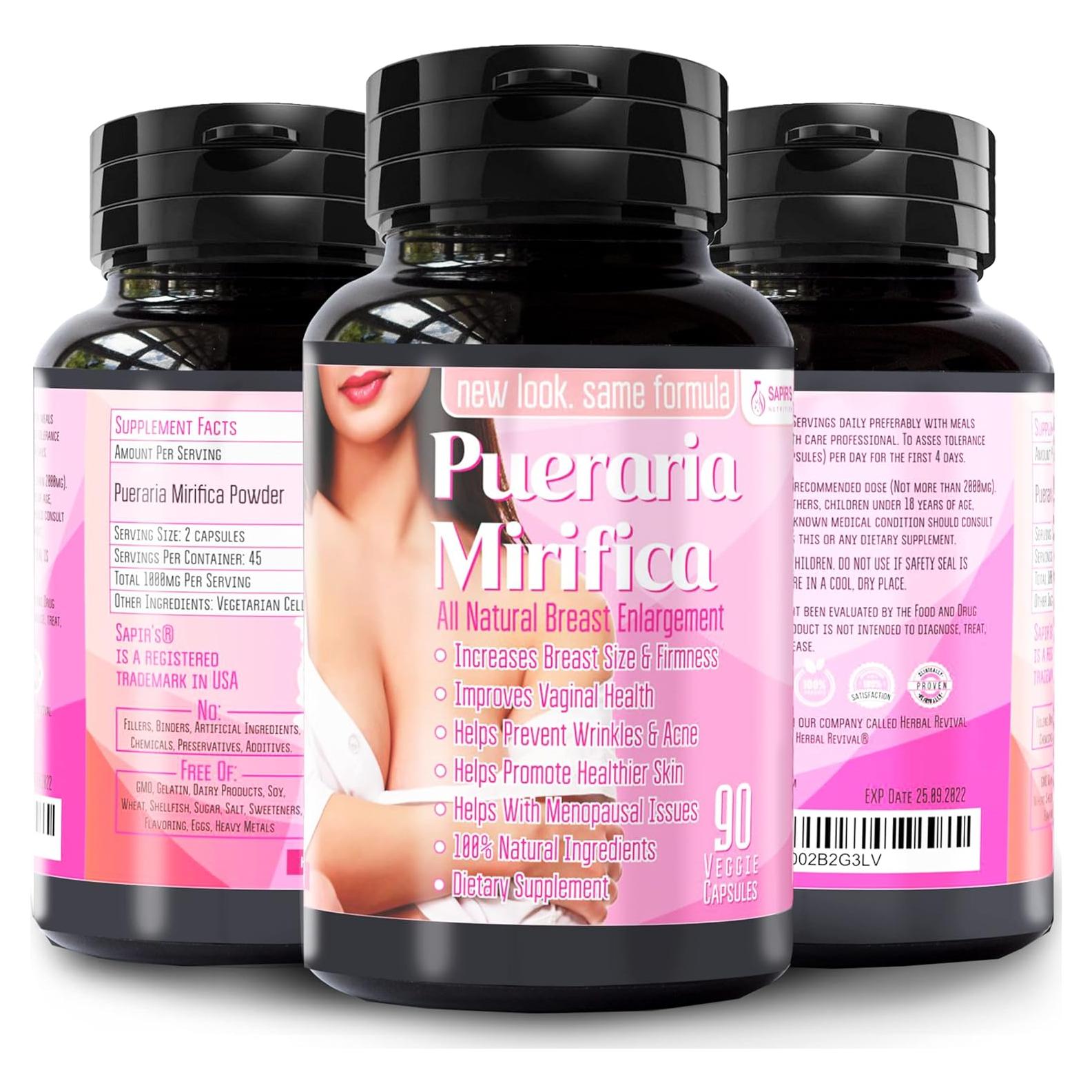 Cápsulas de Pueraria Mirifica 2000mg - Suplemento Hormonal Natural