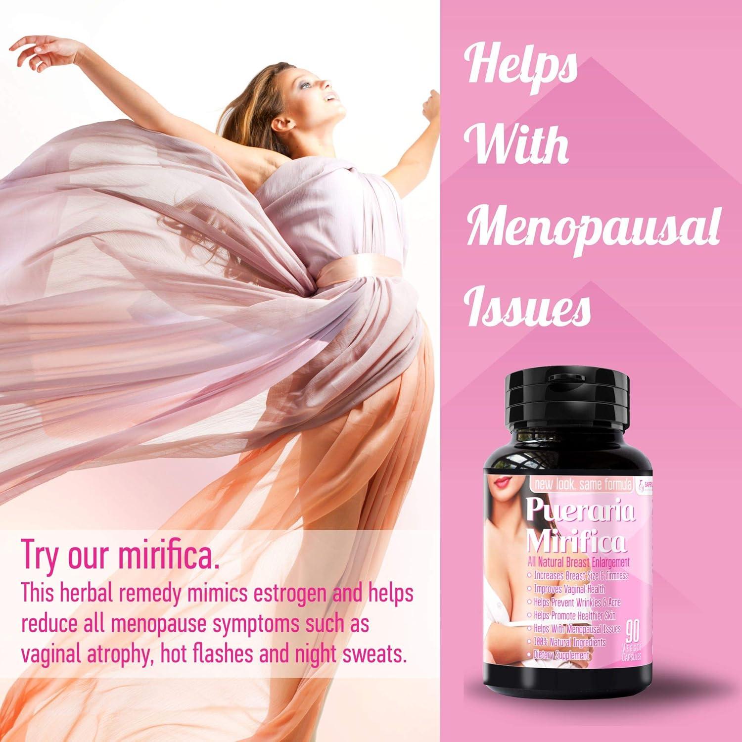 Cápsulas de Pueraria Mirifica 2000mg - Suplemento Hormonal Natural