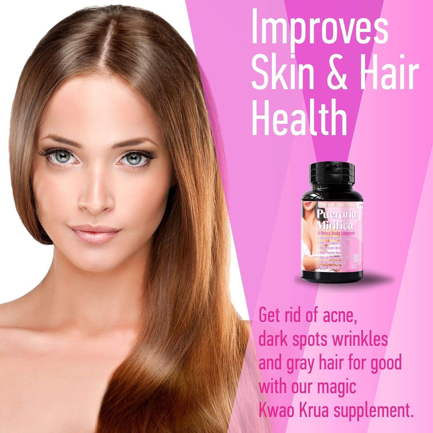 Cápsulas de Pueraria Mirifica 2000mg - Suplemento Hormonal Natural