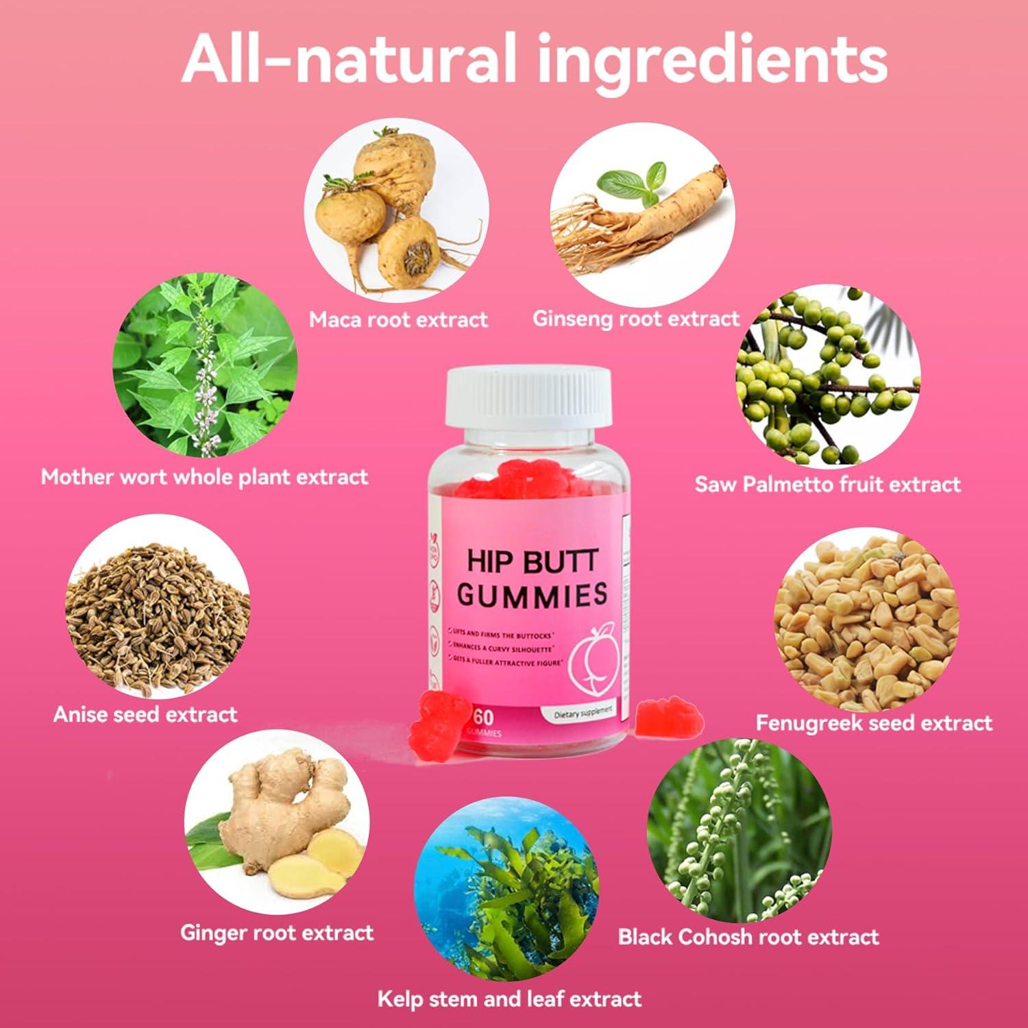 Gomitas Aumentadoras de Caderas y Glúteos Laicuherb 198g