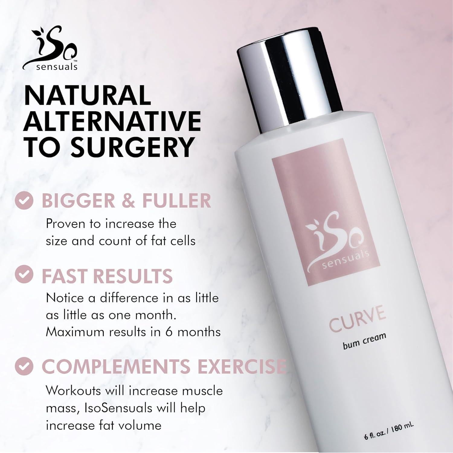 Crema Aumentadora de Glúteos IsoSensuals CURVE - 170g