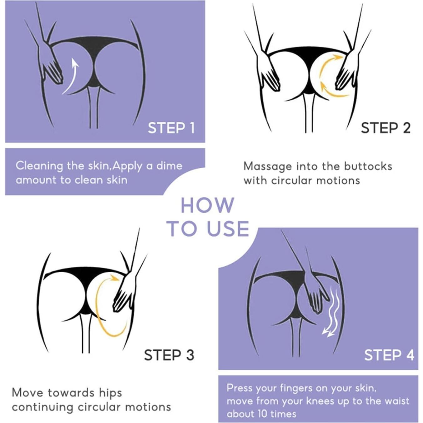 Crema Levanta Caderas WHHWM 2 Pcs 50g - Aumentadora de Glúteos