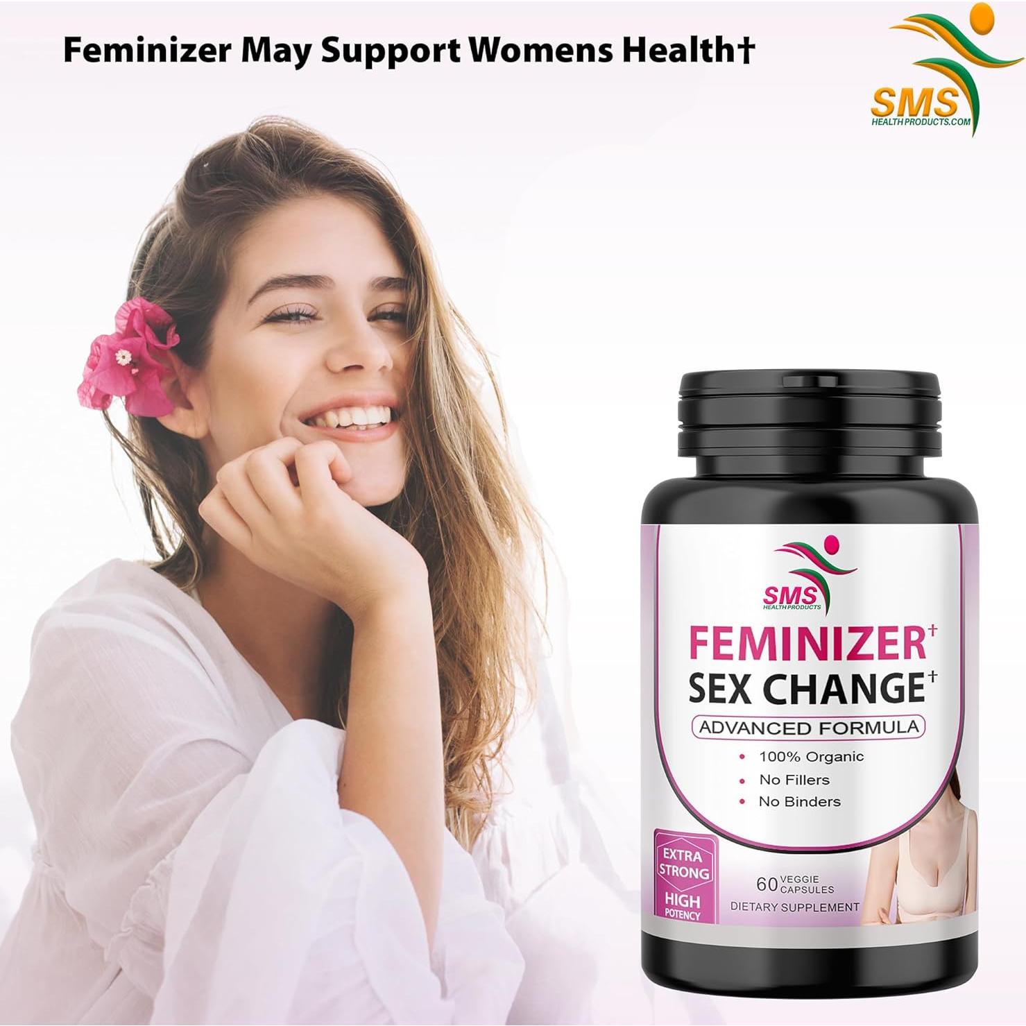Cápsulas Feminizer SMS - Pueraria Mirifica Estrogénico 20g