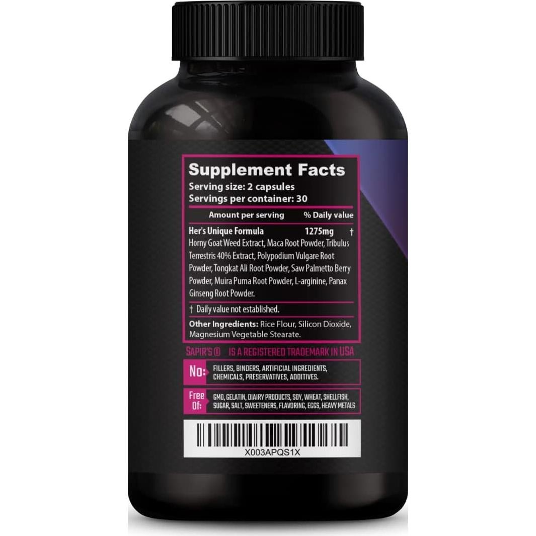 Suplemento Aumentador de Libido Femenina Hers 30 Cápsulas