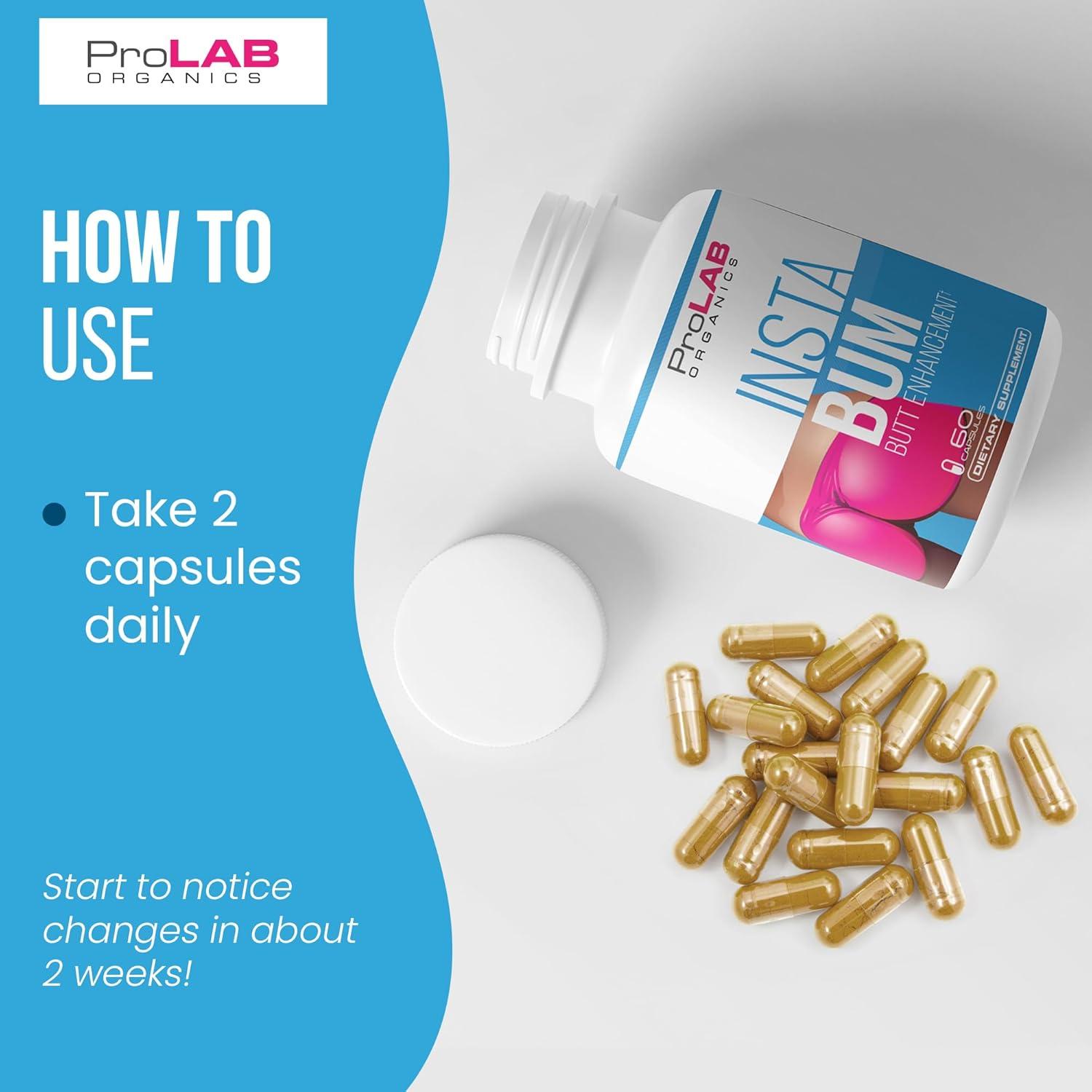 InstaBum Cápsulas para Mejora de Glúteos - 68g