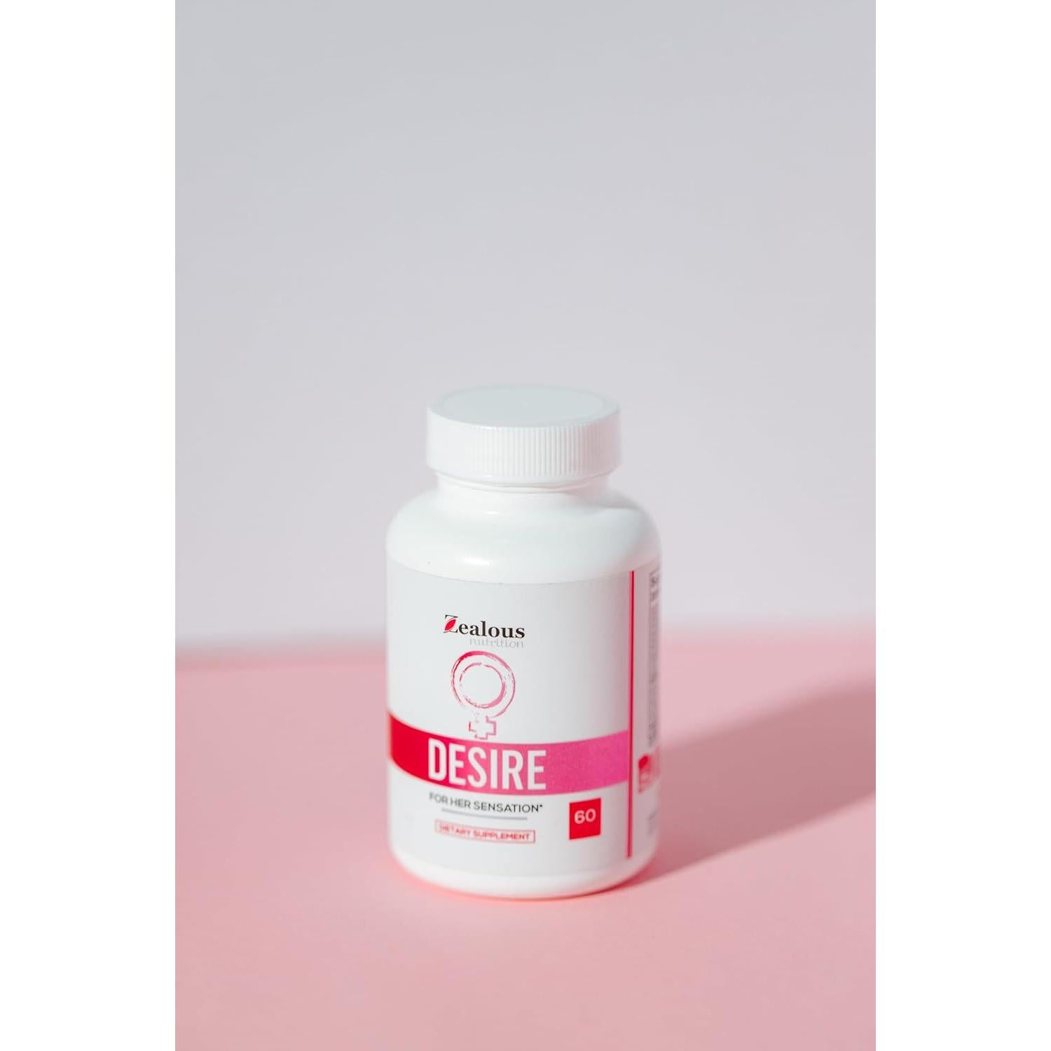 Desire Suplemento Aumento Libido Femenino Zealous Nutrition 1 Paquete