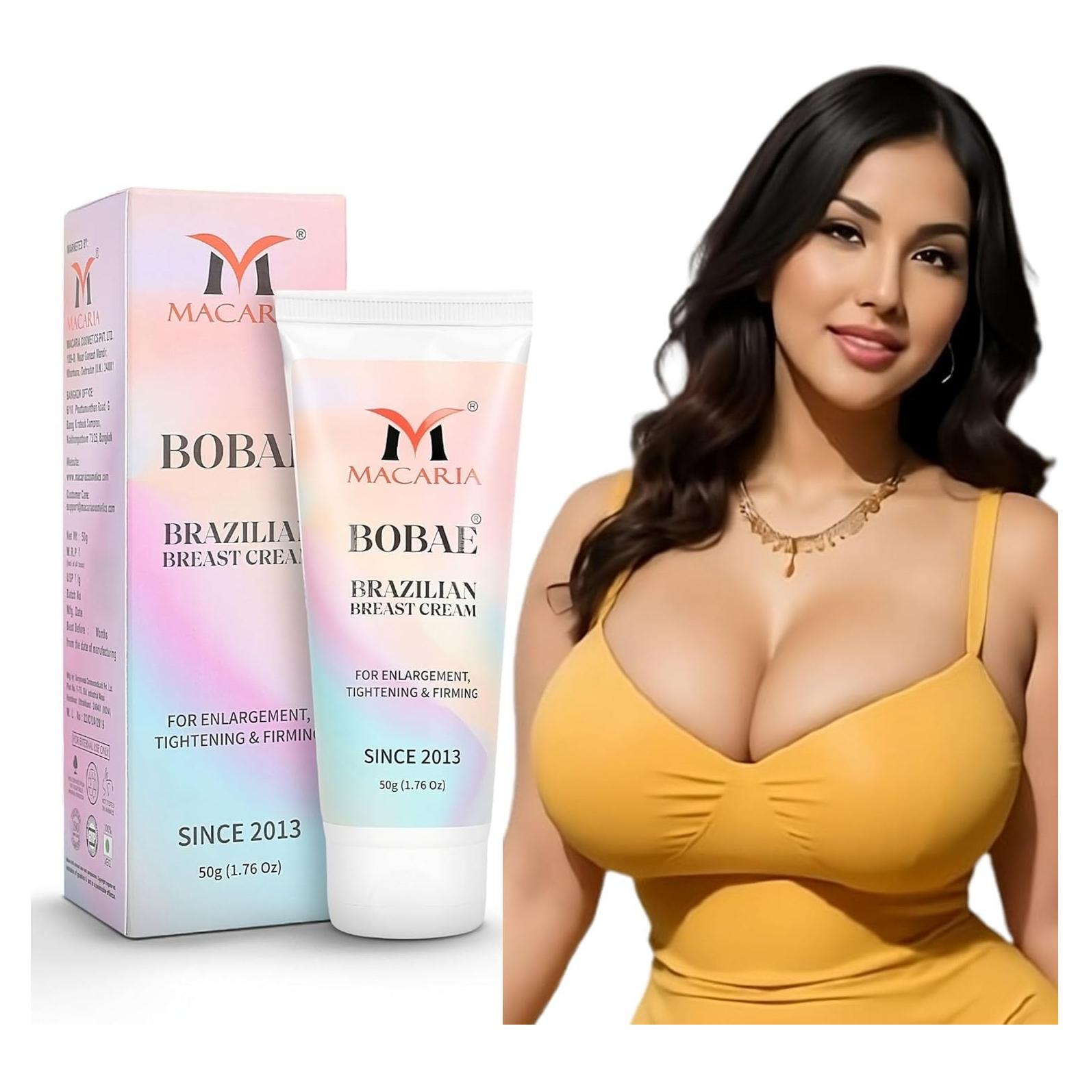 Crema Tónica para Aumento de Senos Bobae Macaria 80g