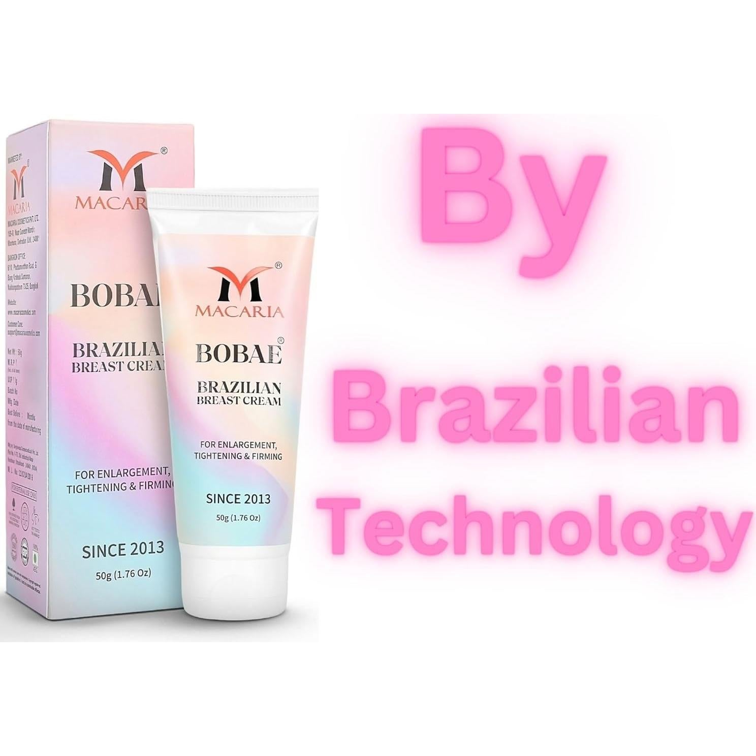 Crema Tónica para Aumento de Senos Bobae Macaria 80g