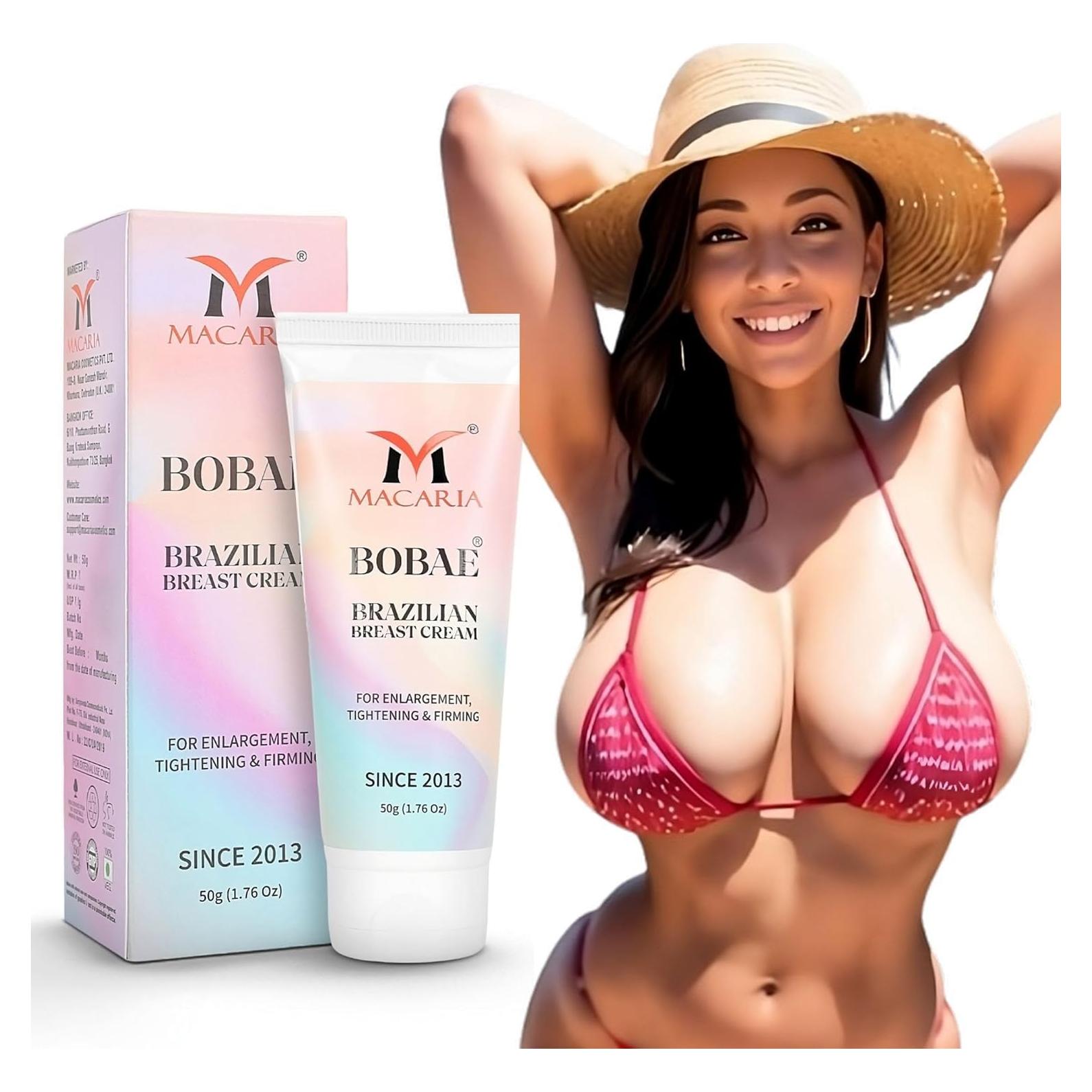 Crema Aumento Senos Brasileña Bobae 80g - Reafirmante y Nutritiva