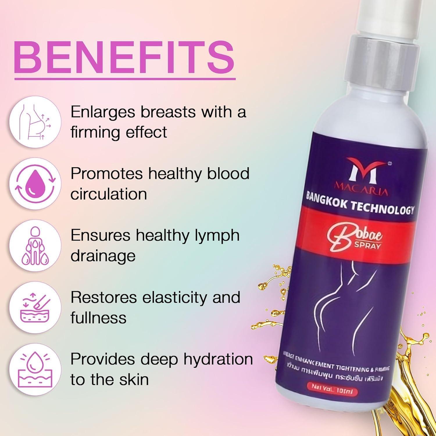 Spray para Senos Bobae | Aumento de Tamaño y Tono 130ml