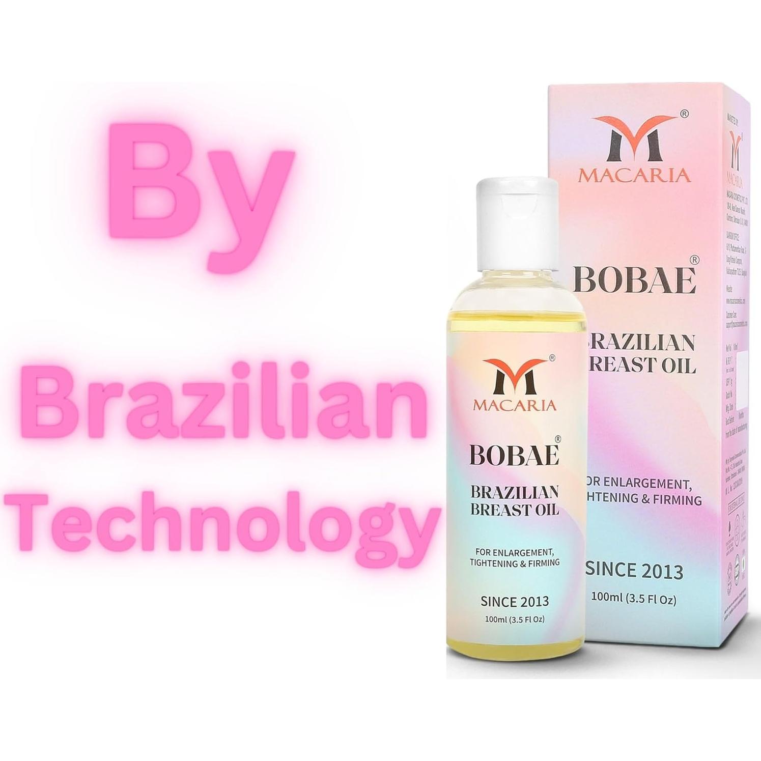 Aceite Natural para Senos Bobae 120g | Aumento y Reafirmación