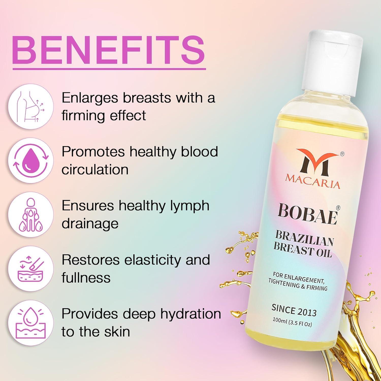 Aceite de Pecho Bobae Brasileño - Aumento y Reafirmación 120g