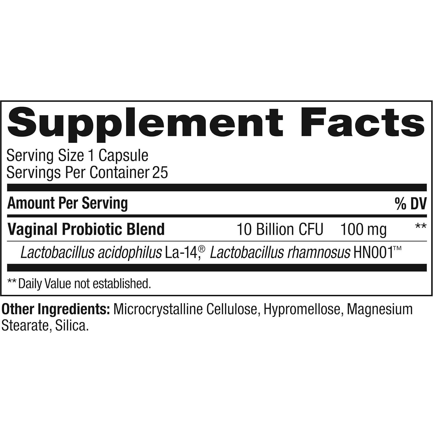 Cápsulas OLLY Happy Hoo-Ha Probioticos Salud Vaginal 25 Unidades