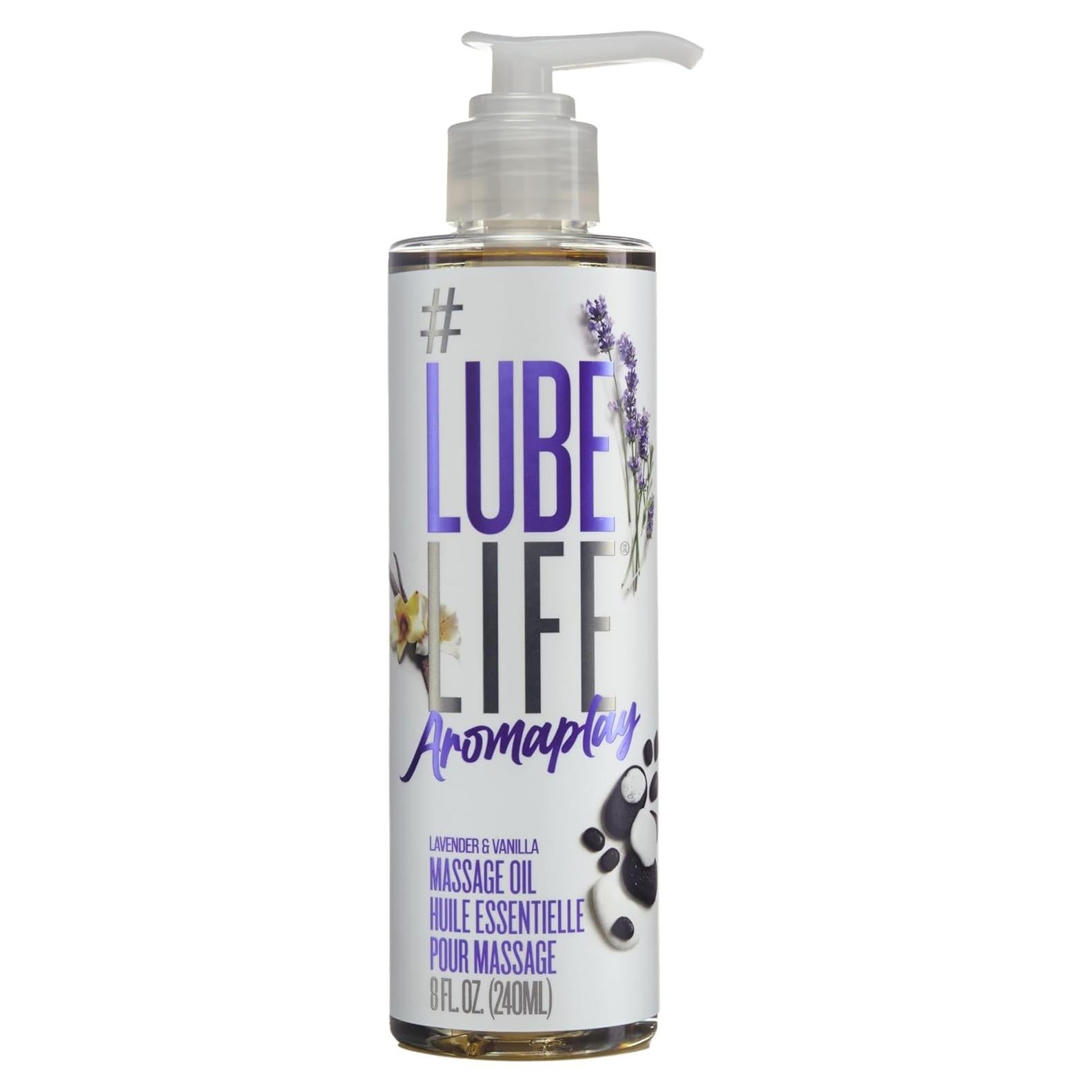 #Lube Life Aceite de Masaje Aromaplay Lavanda Vainilla 236.6 ml