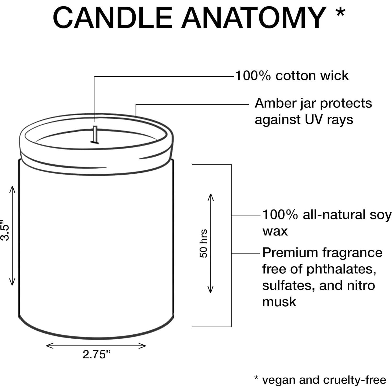 Vela Aromática de Soja Kanobi 255g Fragancia Aphrodisiac