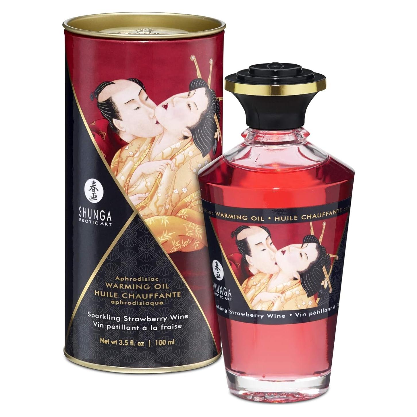 Aceite Calentador Afrodisíaco Shunga Fresas y Champán 100ml